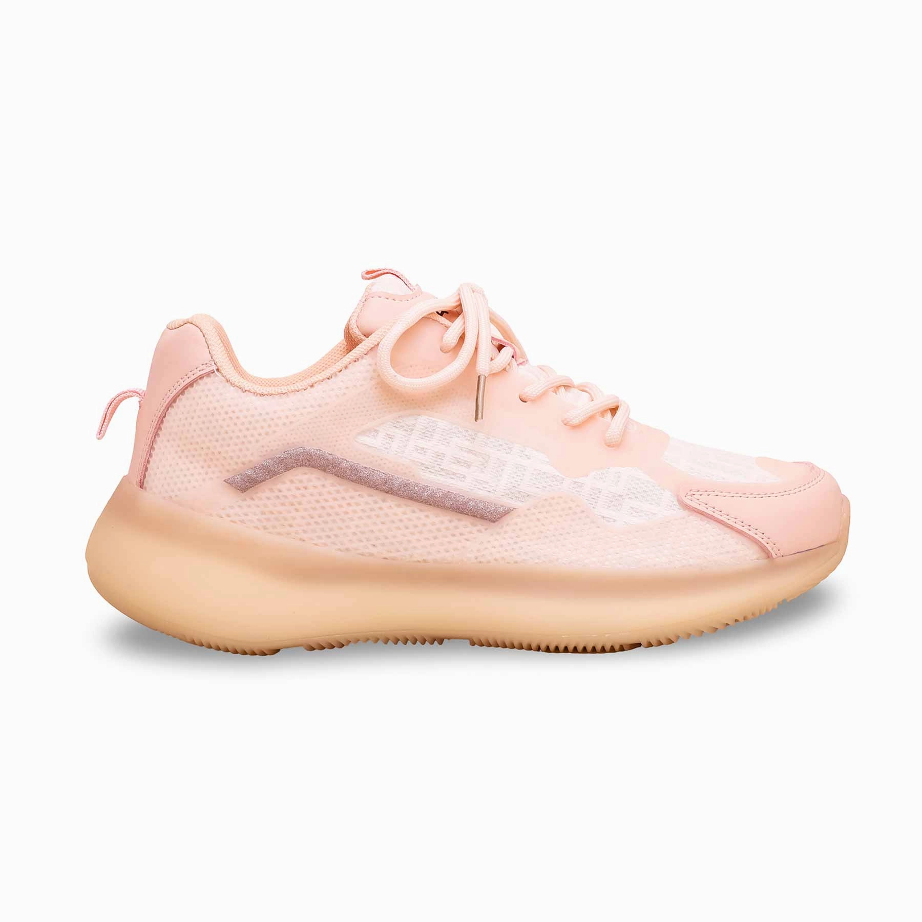 Peach Casual Sneaker AT7347 Aerated Insole Smooth Finish