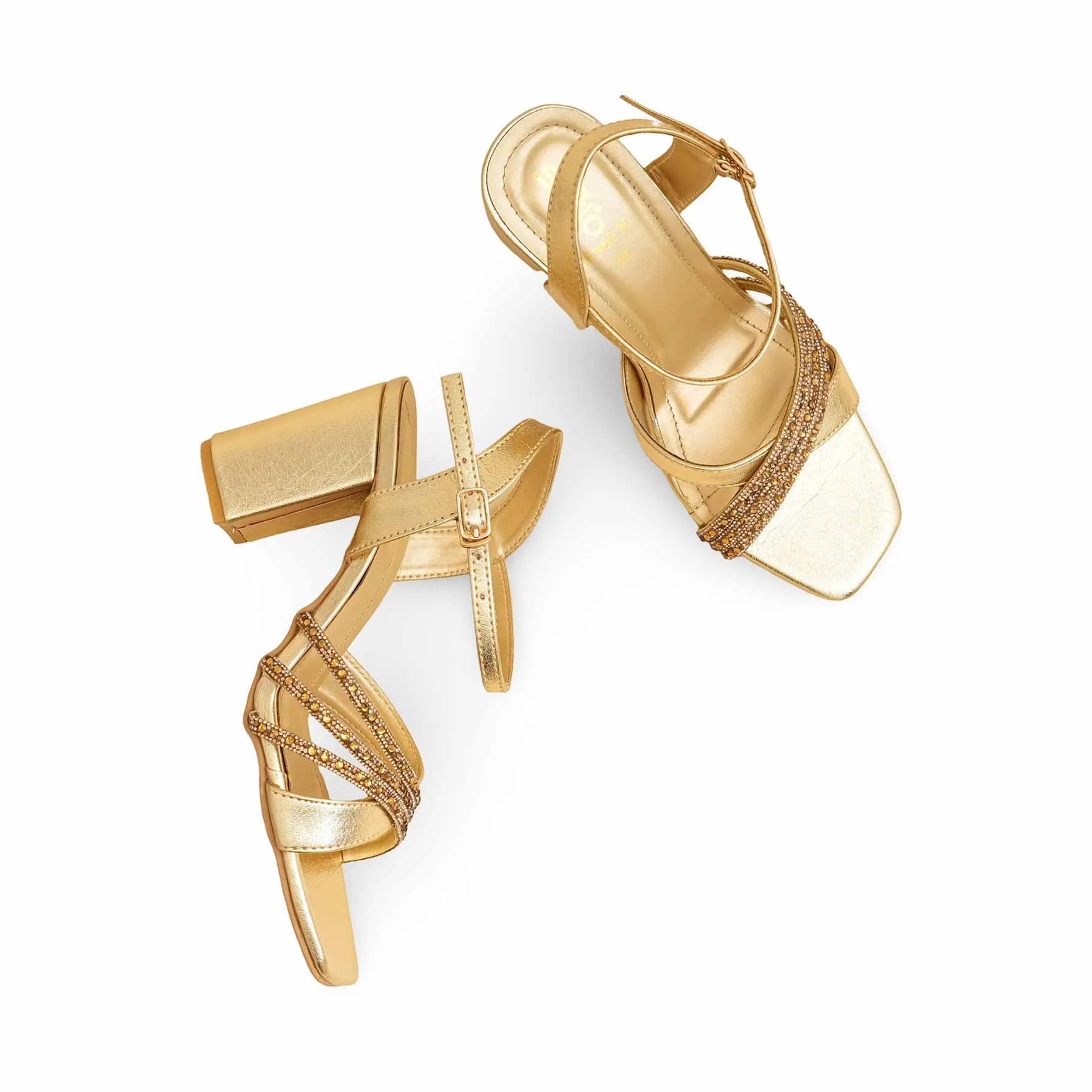 Timeless Charm Golden Fancy Sandal FN6230
