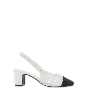 Party Ready Icon Energy FLORIS - WHITE-BLACK GROSGRAIN
