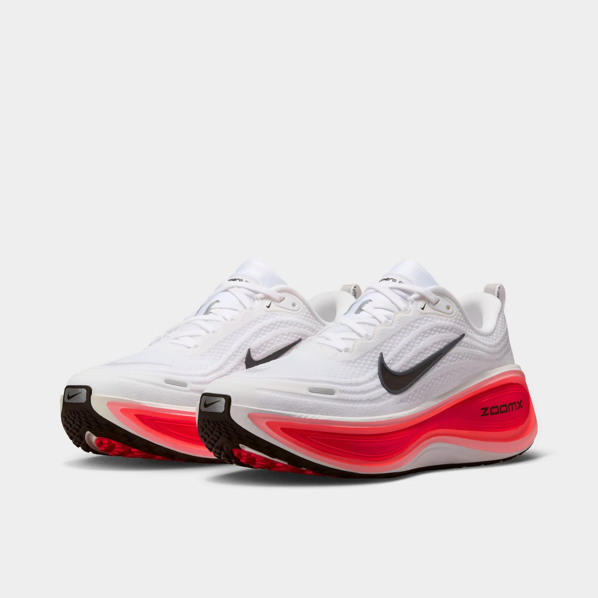 Rocker Sole Technology Nike Vomero Plus White / Black - Bright Crimson
