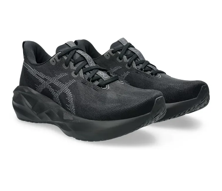 Dual Material High Traction Men's Asics Novablast 5 (Black/Carrier Grey)