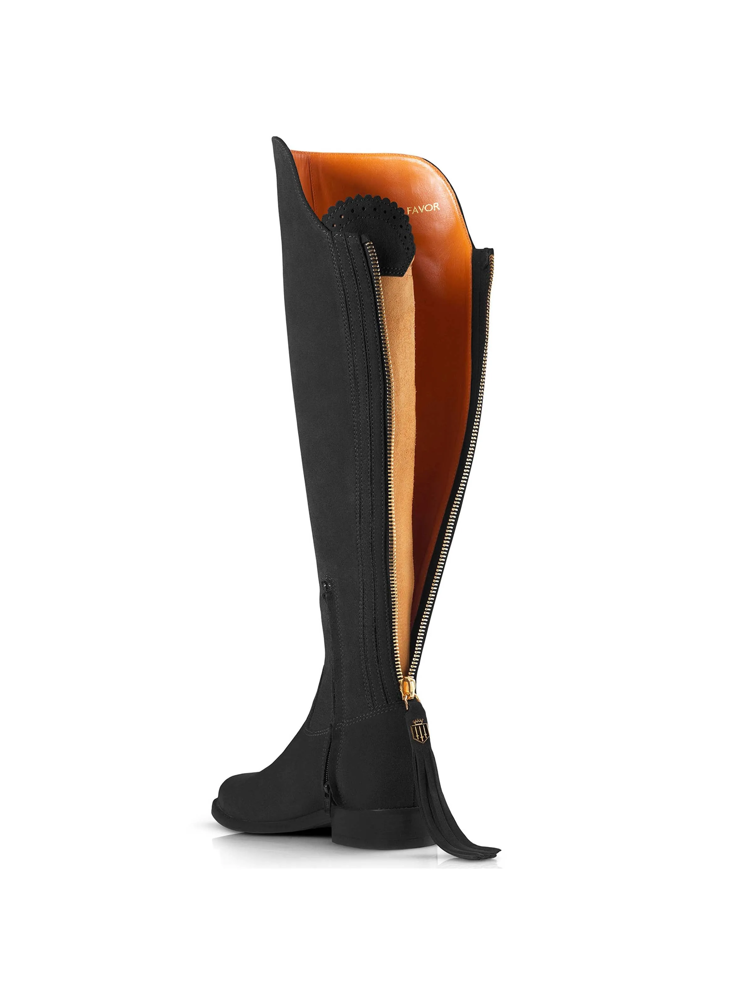 Flat Amira - Black Suede Quick Slip Comfortable Feel