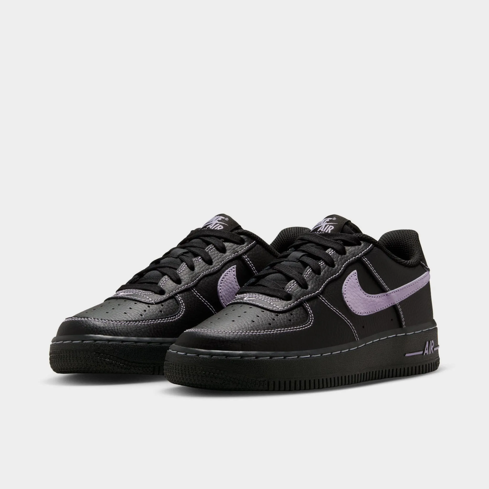 Nike Air Force 1 LV8 GS Black / Hydrangeas Mesh Upper Motion Ease