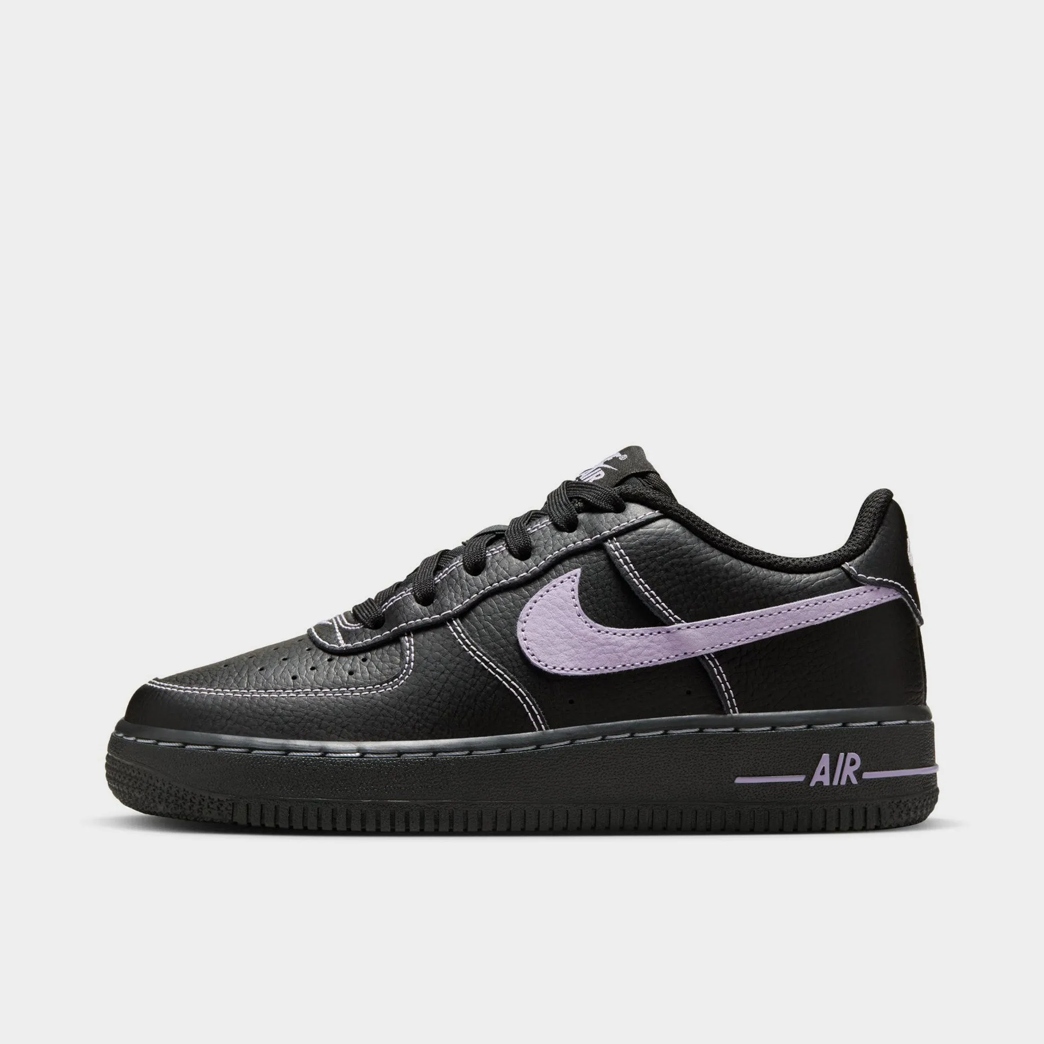 Nike Air Force 1 LV8 GS Black / Hydrangeas Modern Design Upgraded arch
