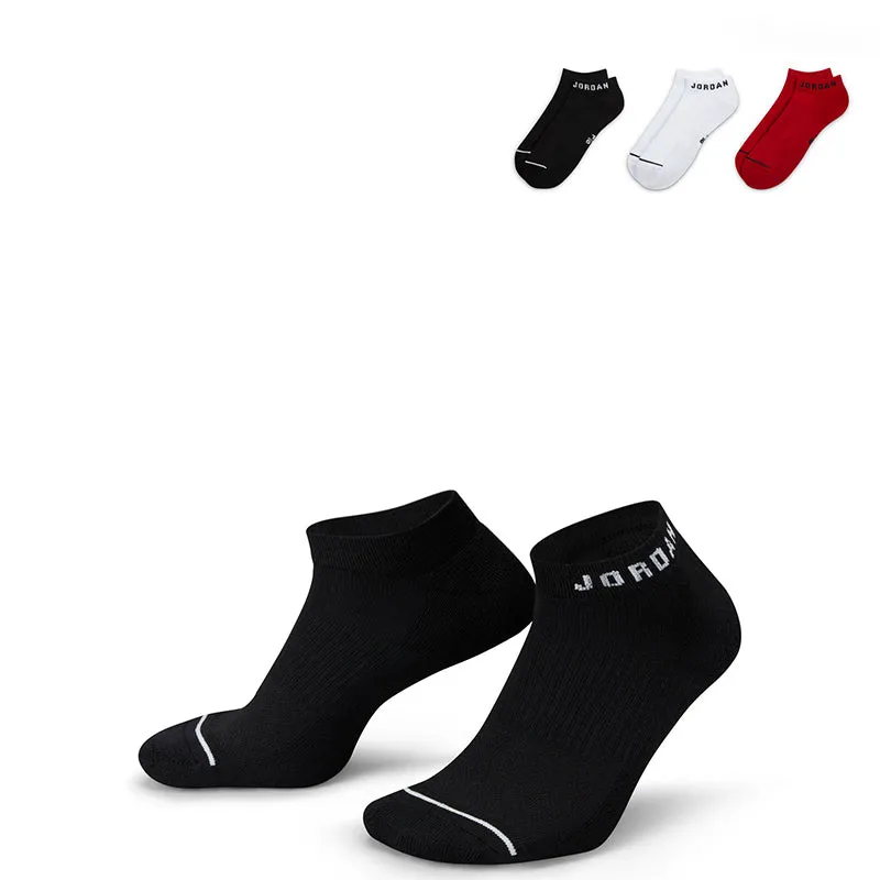 Jordan Unisex Everyday No-Show Socks (3 Pairs) Wood Step