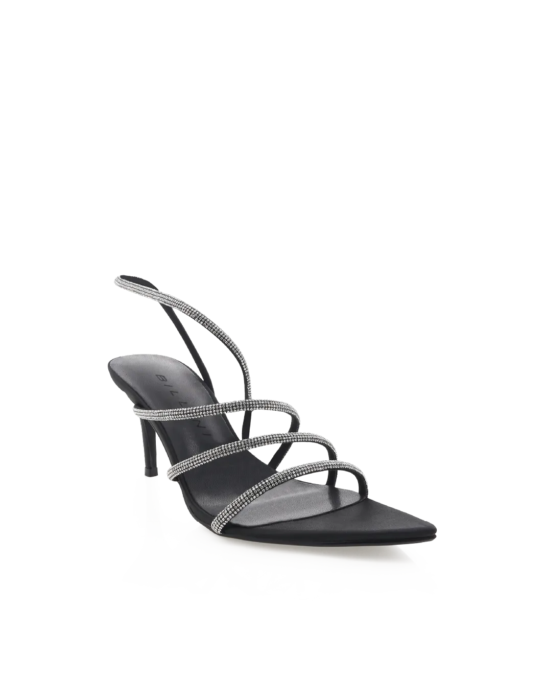 Bold Choice Stylish Vibe ELOWEN - BLACK SATIN-DIAMANTE