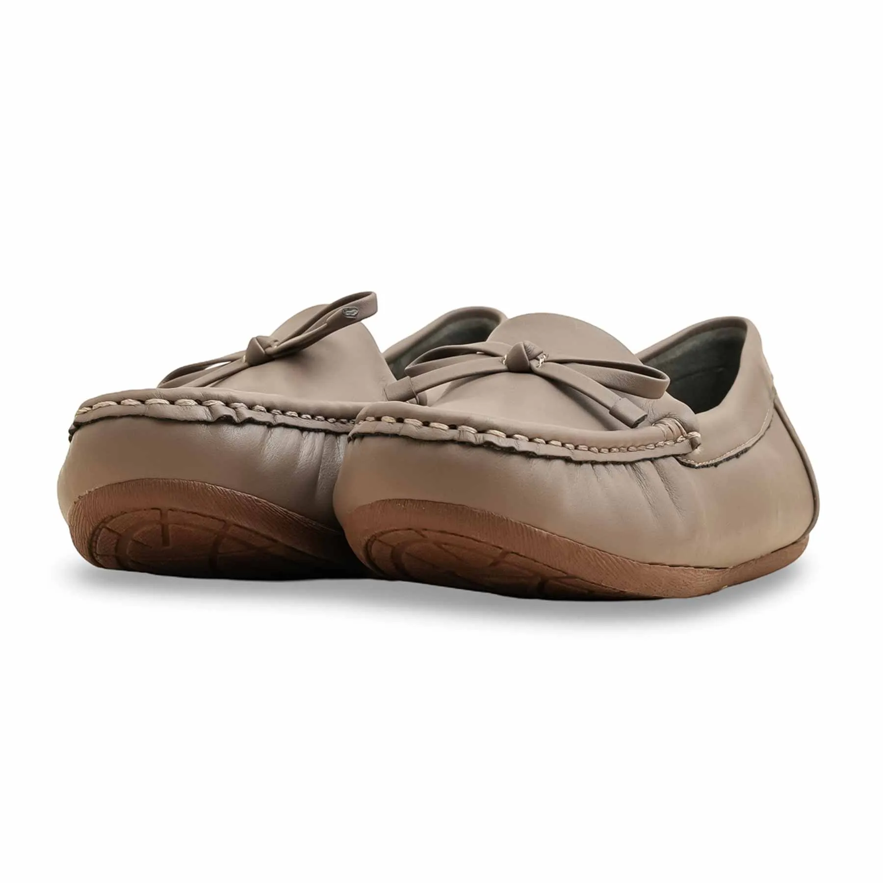 Slip-Free Shoes Grey Moccasin WN4467