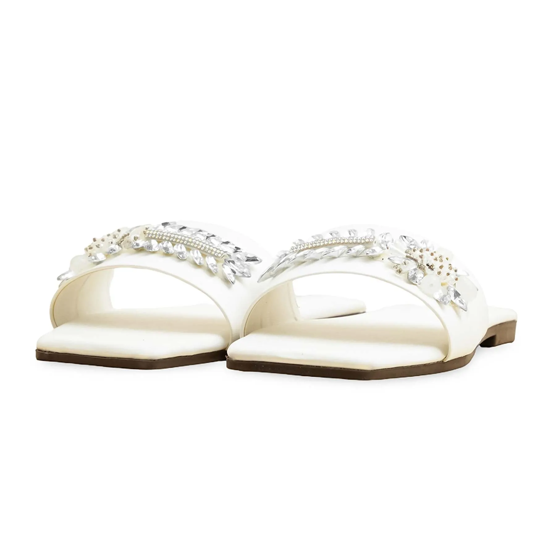 White Casual Slipper CL2112 Travel Friendly Footwear