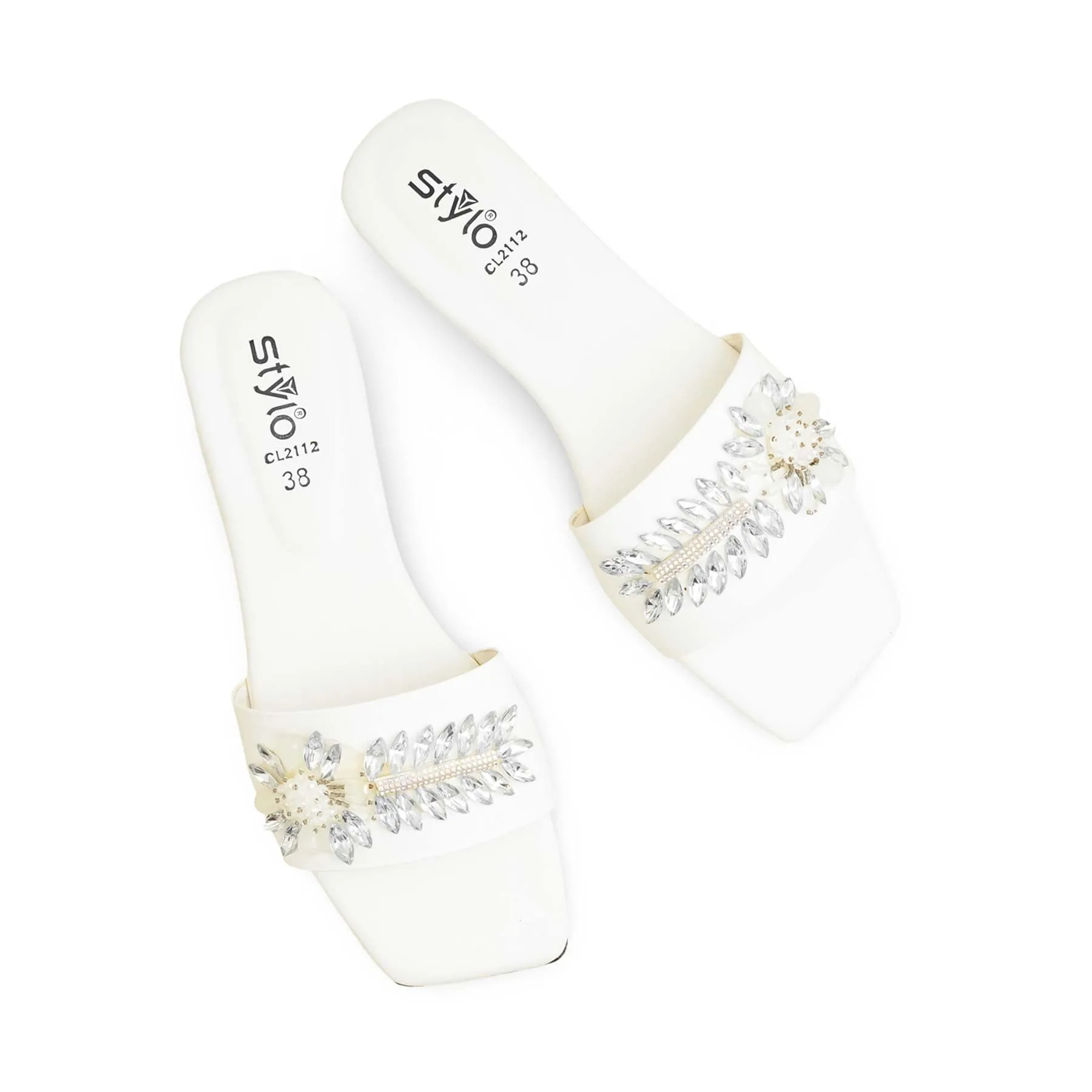 White Casual Slipper CL2112 Indoor Wear