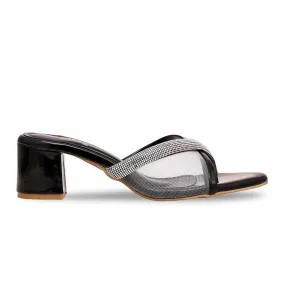 Black Fancy Slipper FN7820 Confident Step Mom Glow