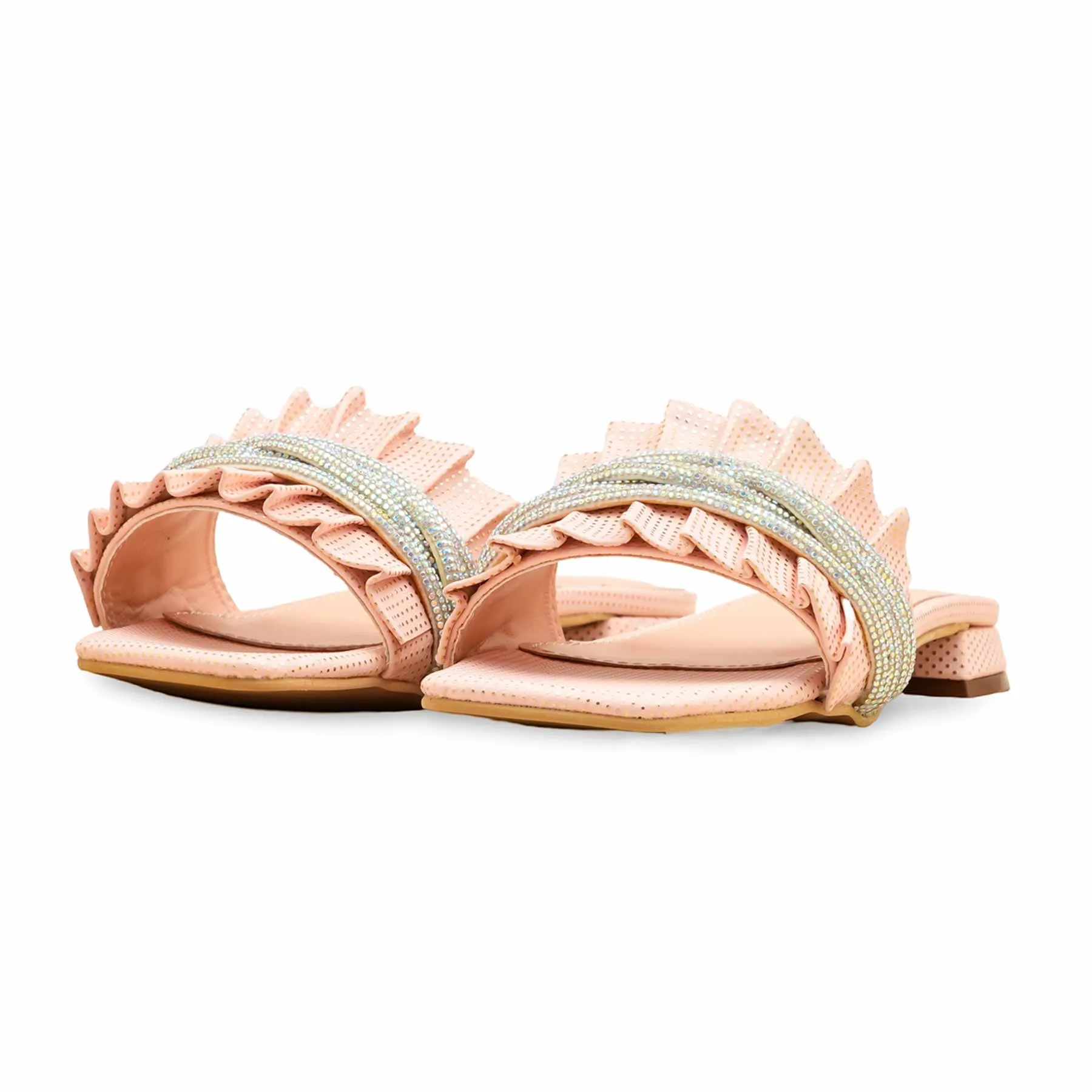 Pink Formal Slipper For Ladies FRS009 Elegant Vibe