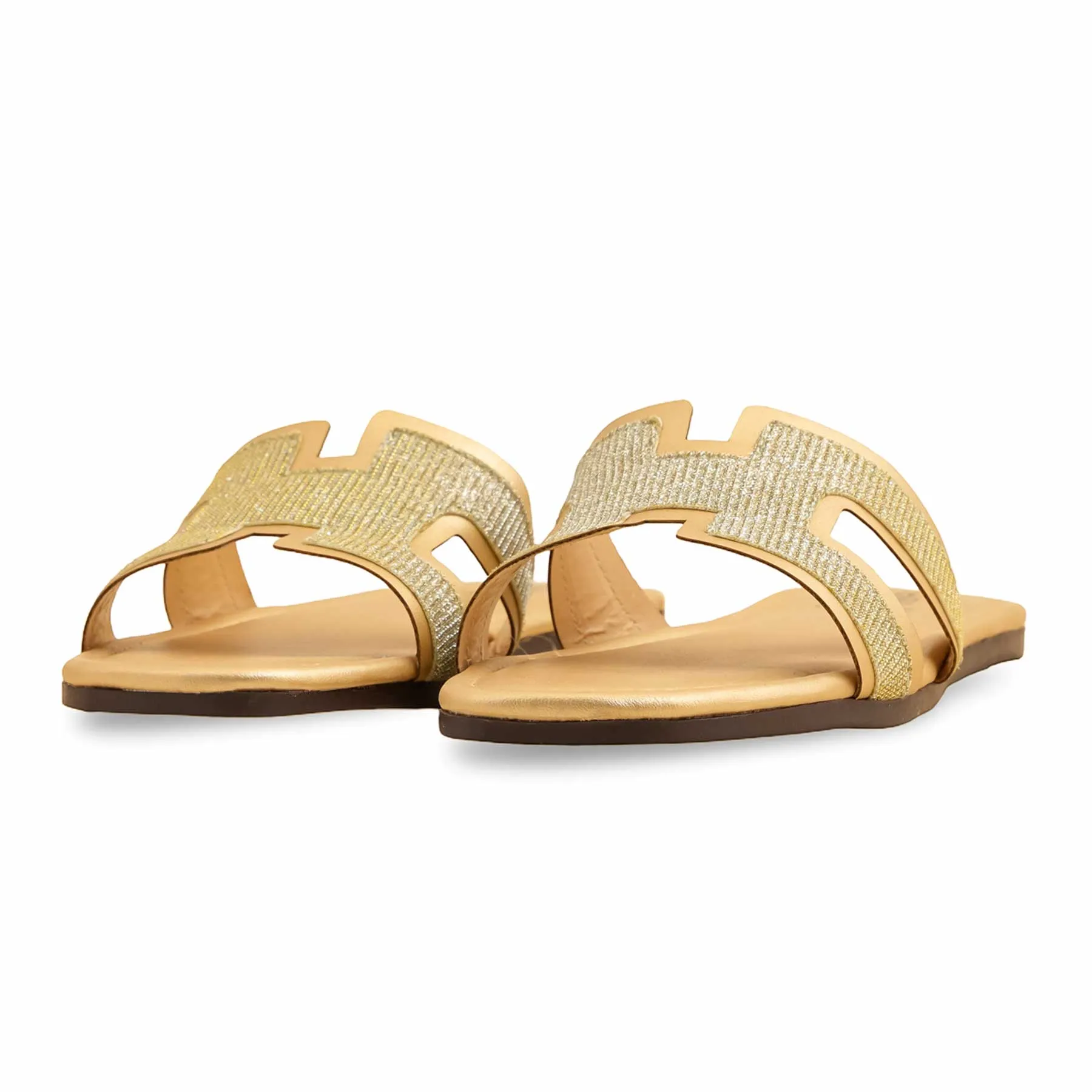 accurate Golden Casual Slipper CL2075