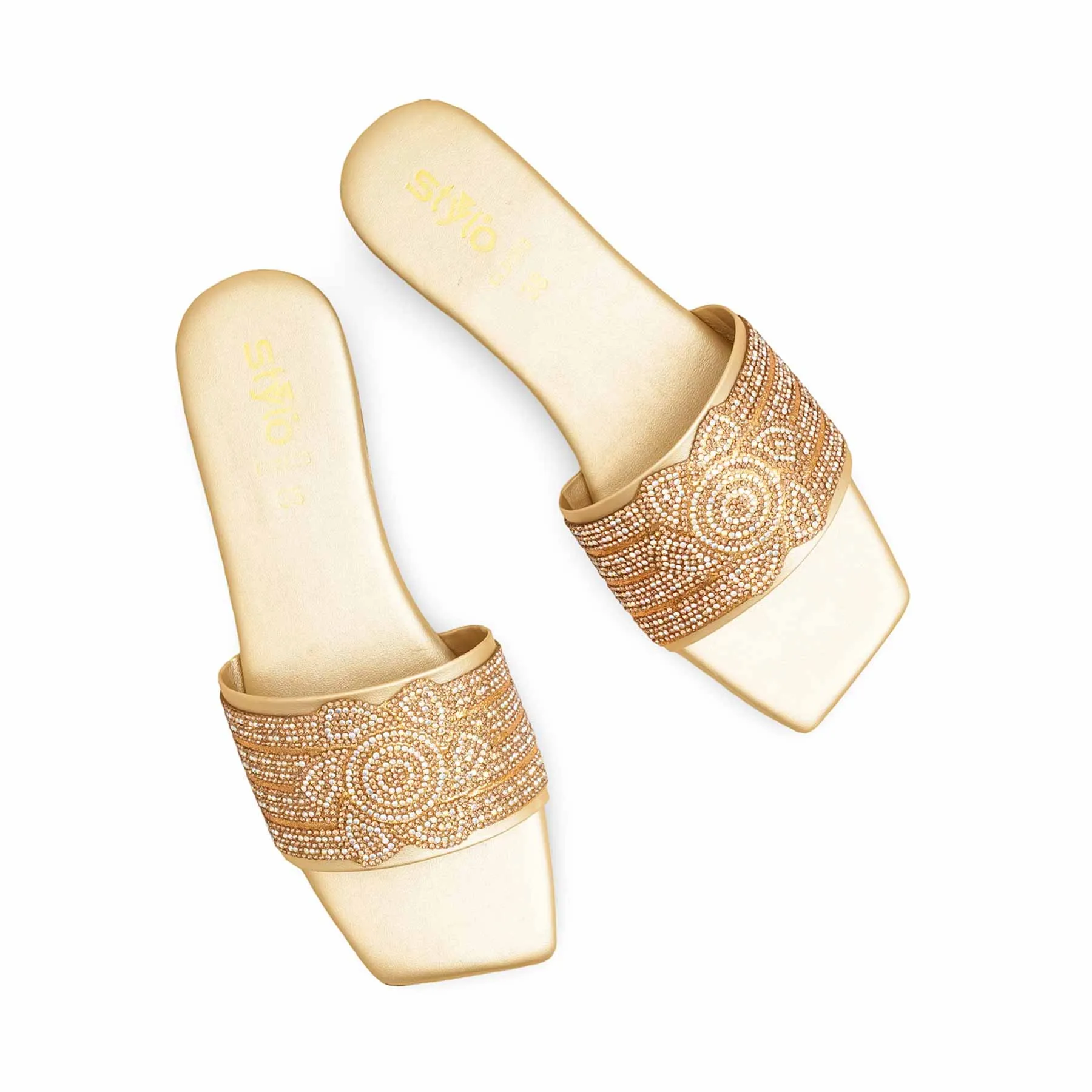 College Walk Golden Casual Slipper CL2098