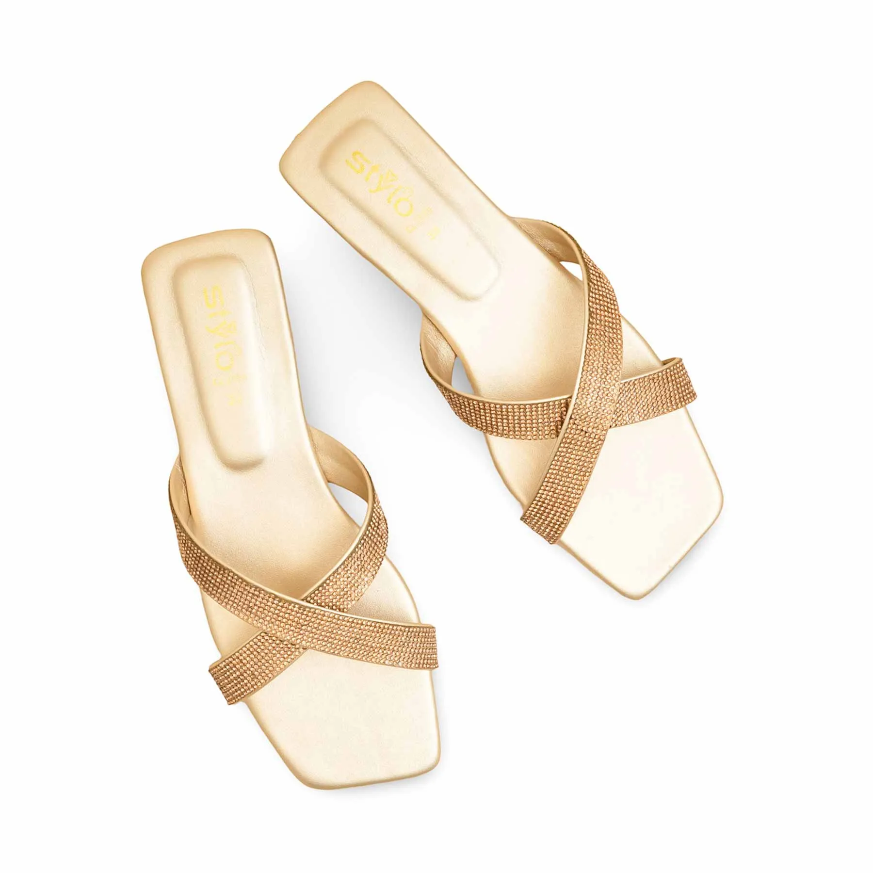 Golden Casual Slipper CL2099 Stretchable Fashionable Flats Shoes