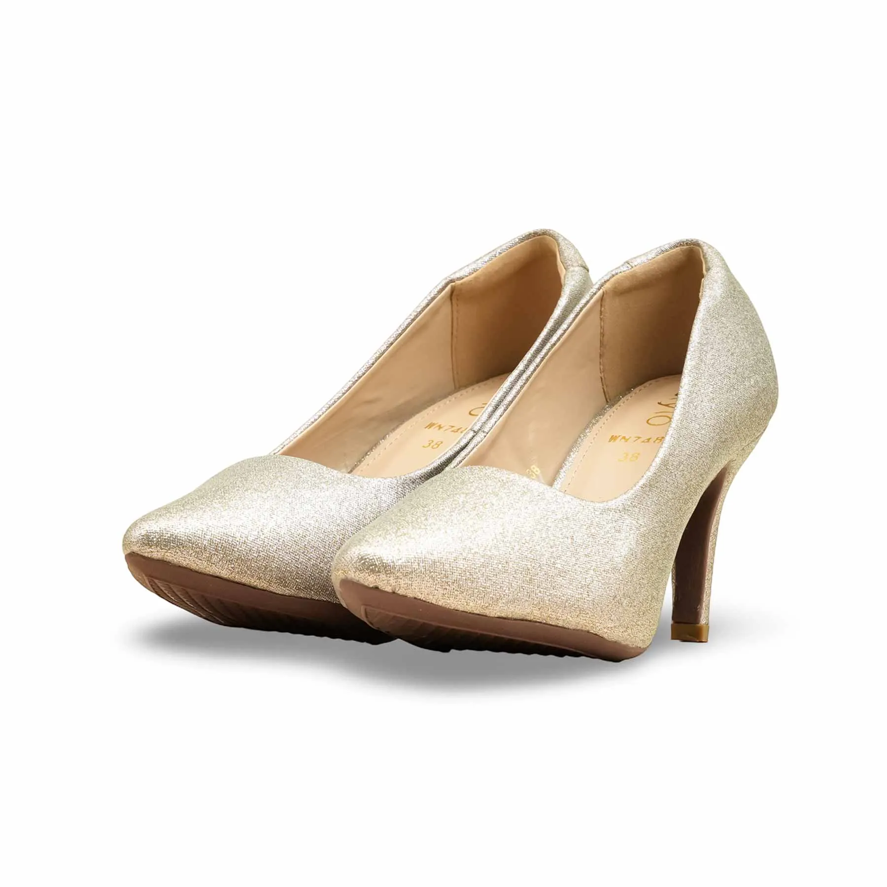 Golden Court Shoes For Ladies WN7483 Wide Step City Proof