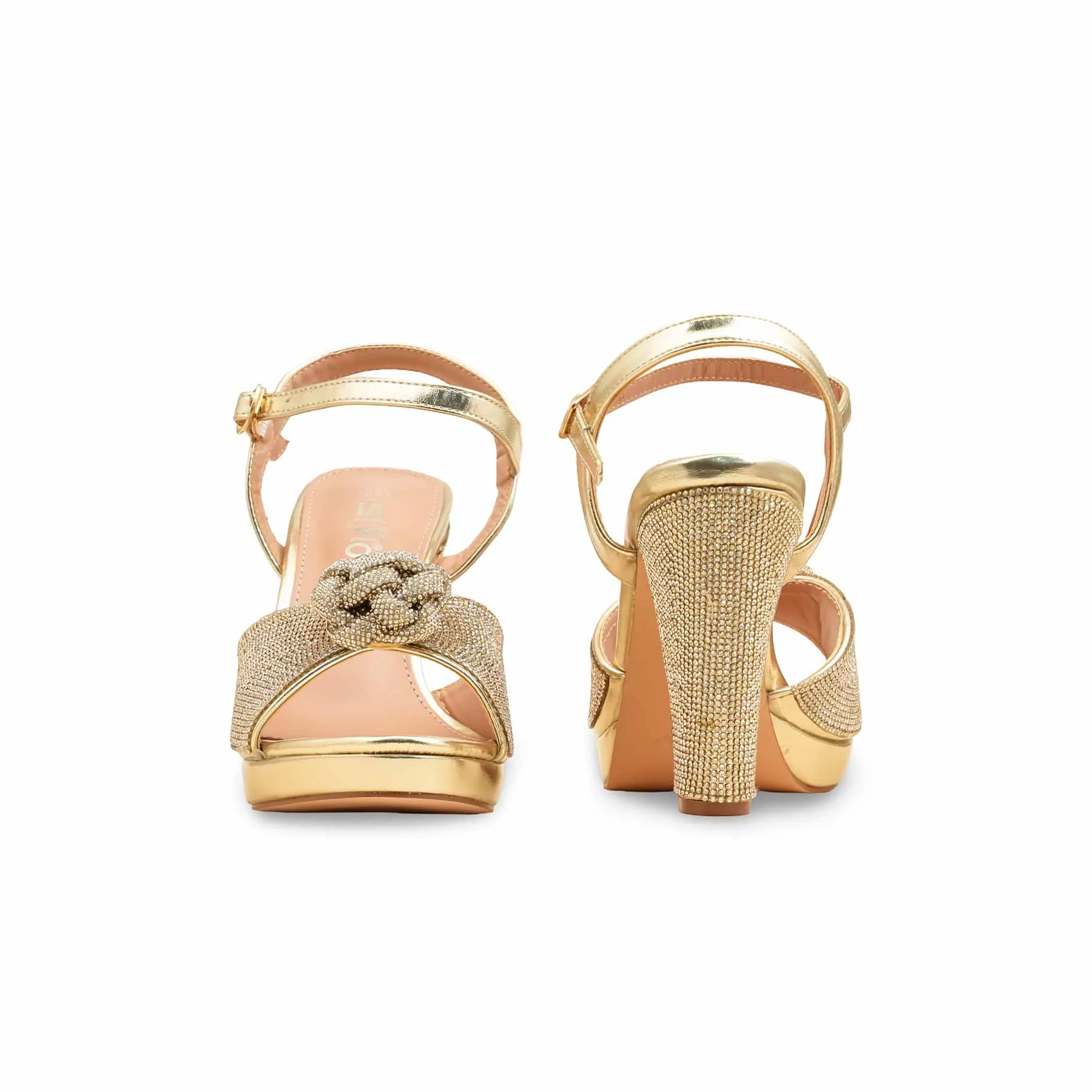 Golden Fancy Bridal Sandal FN6232 Head Spark Refined Craft