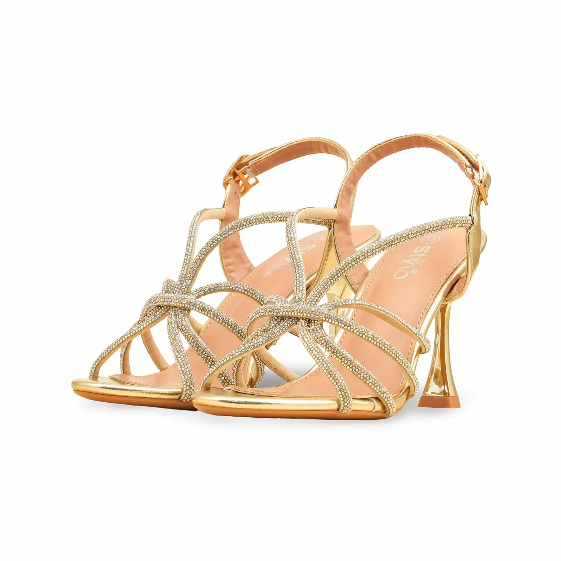 Golden Fancy Bridal Sandal FN6238 Arch support