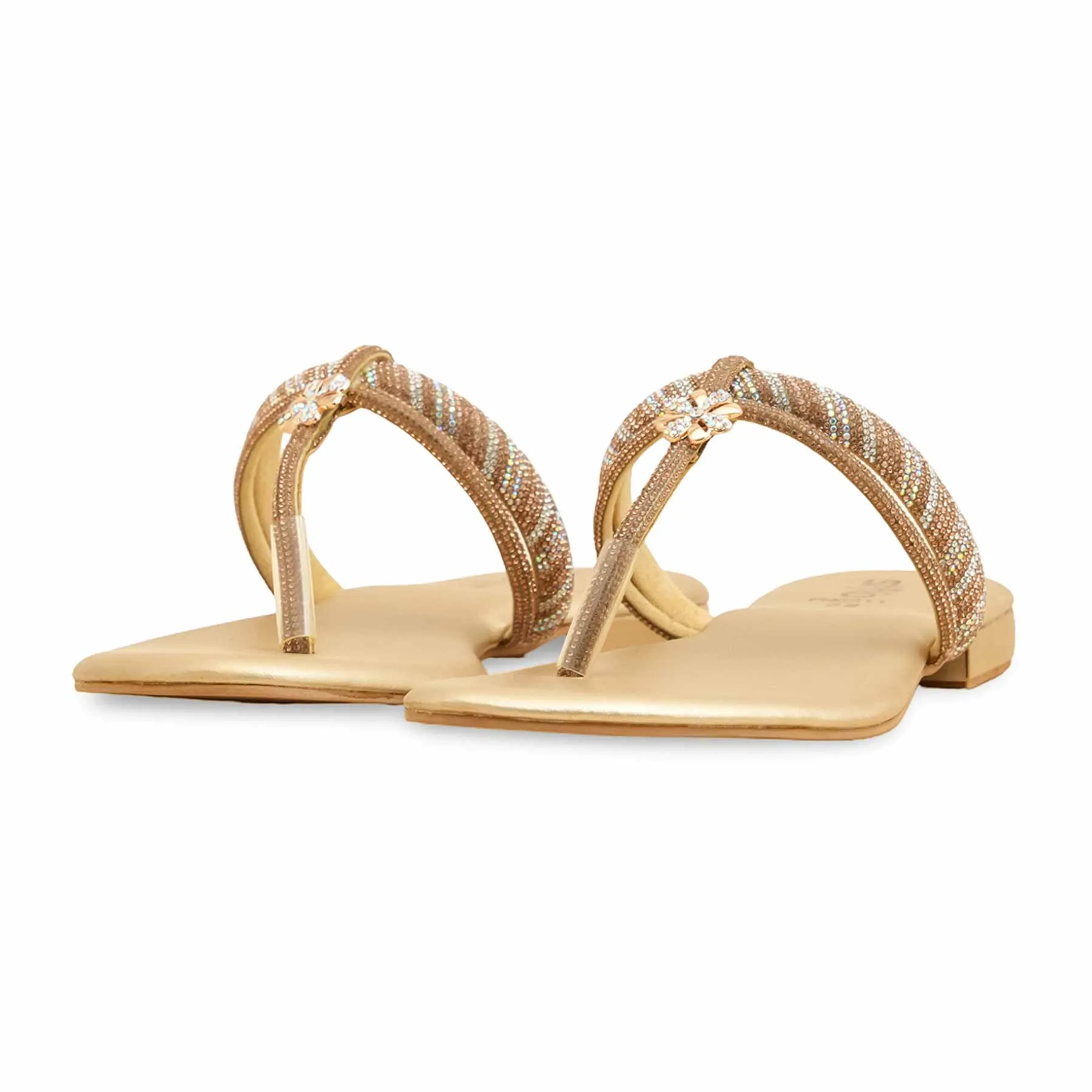 Golden Fancy Chappal FN0811 Pot Path