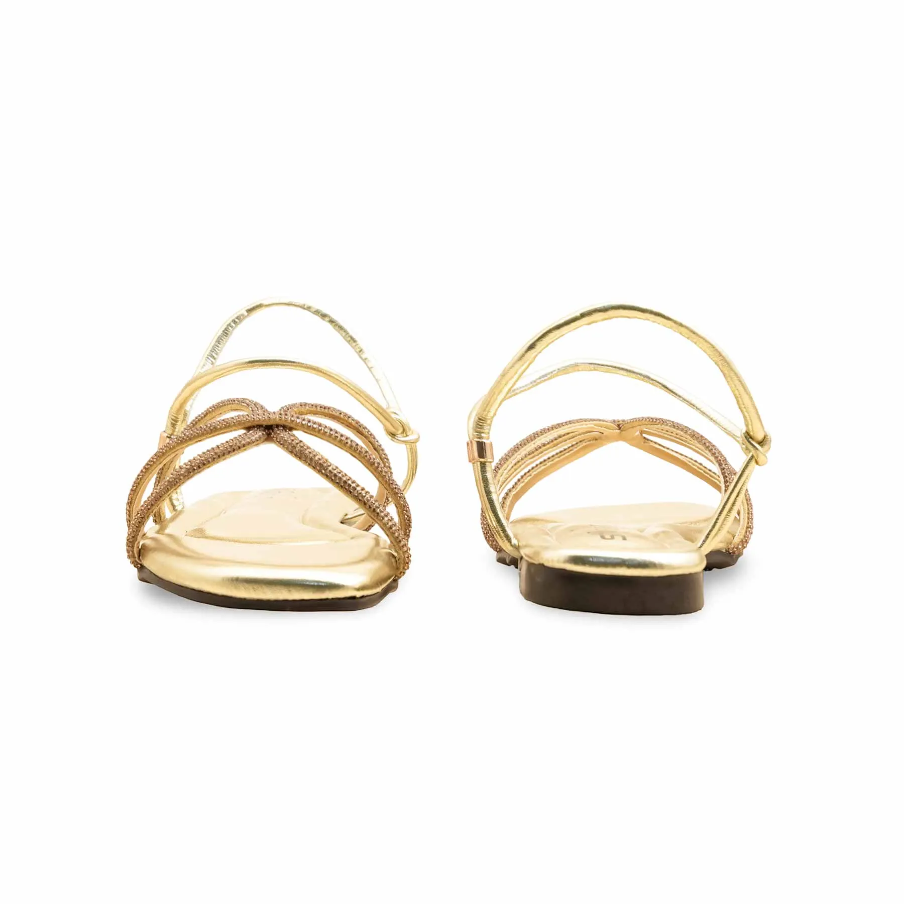 Teacher Wear Club Night Golden Fancy Sandal FN6163