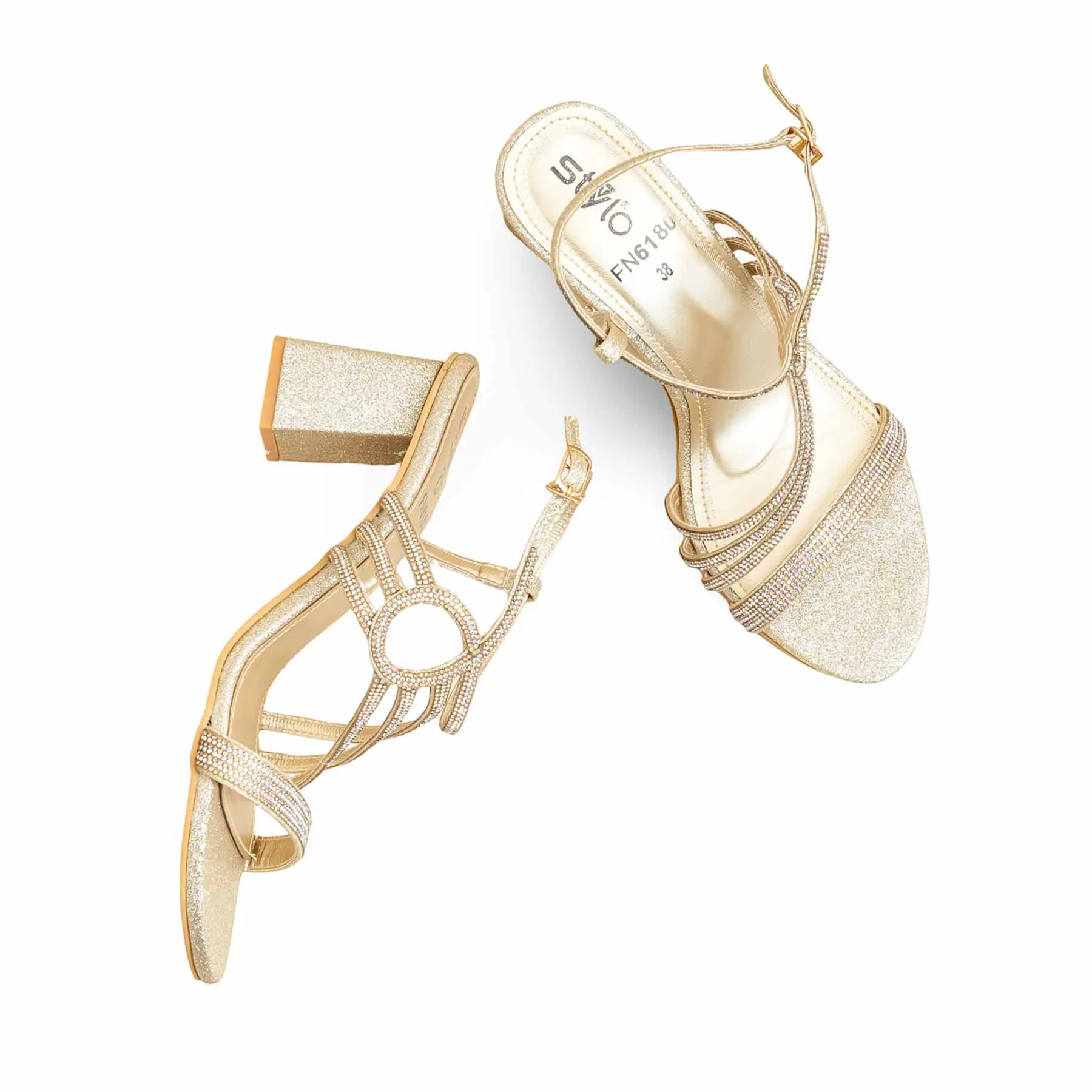 Iconic Appeal Golden Fancy Sandal FN6180