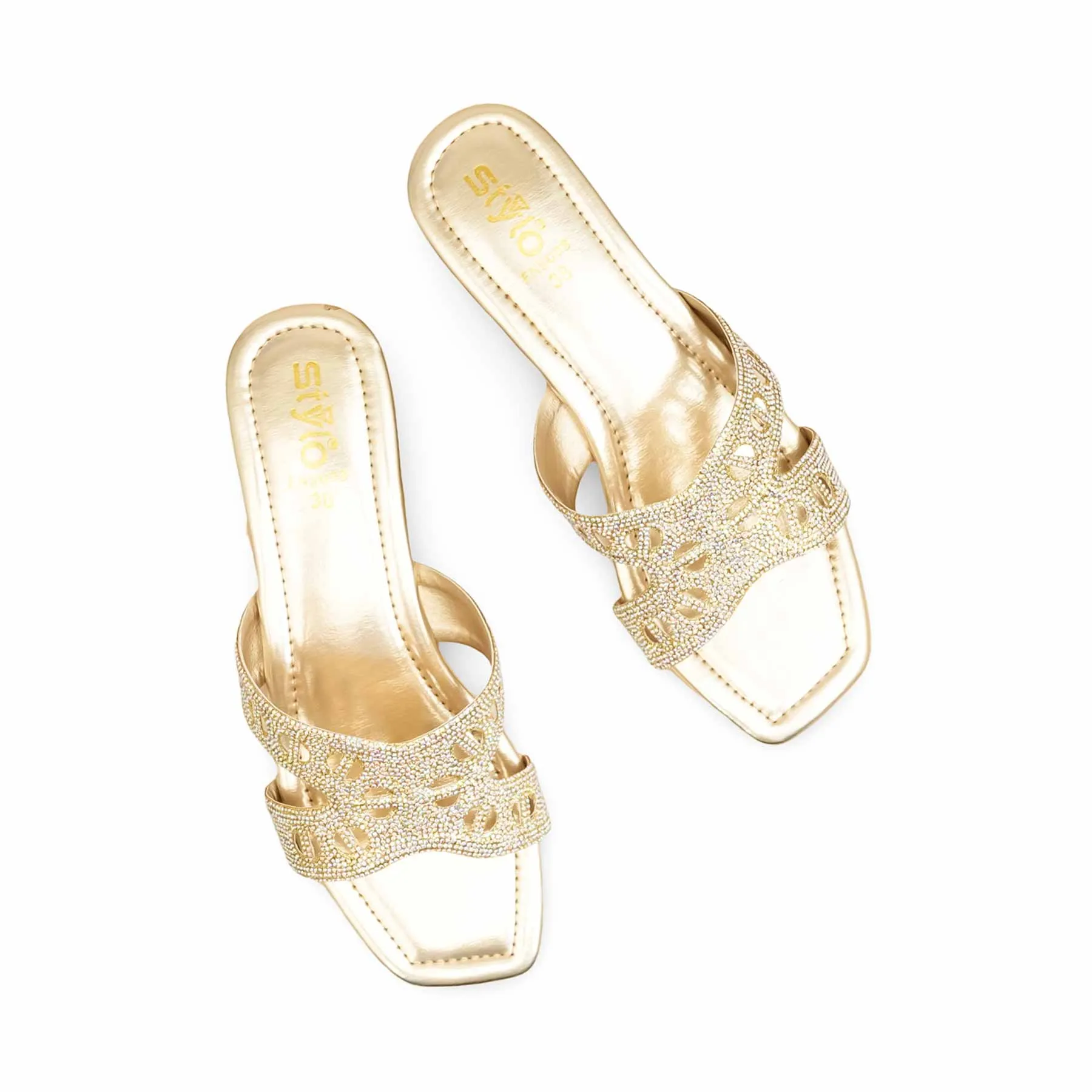 Golden Fancy Slipper For Ladies FN8008 Daily Spark Fashionable Fit