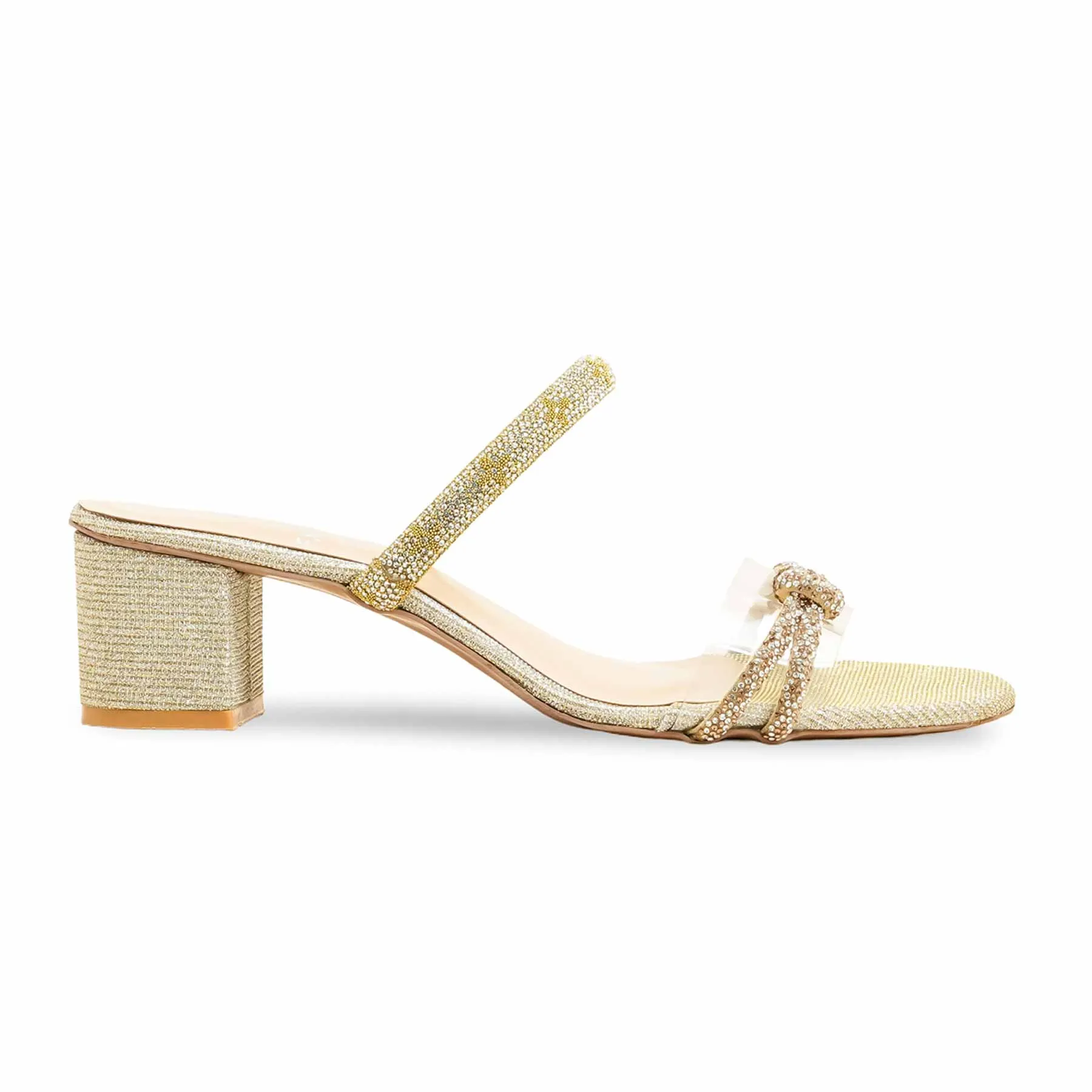 Golden Fancy Slipper For Women FN8013 Korean Trend Street Ready