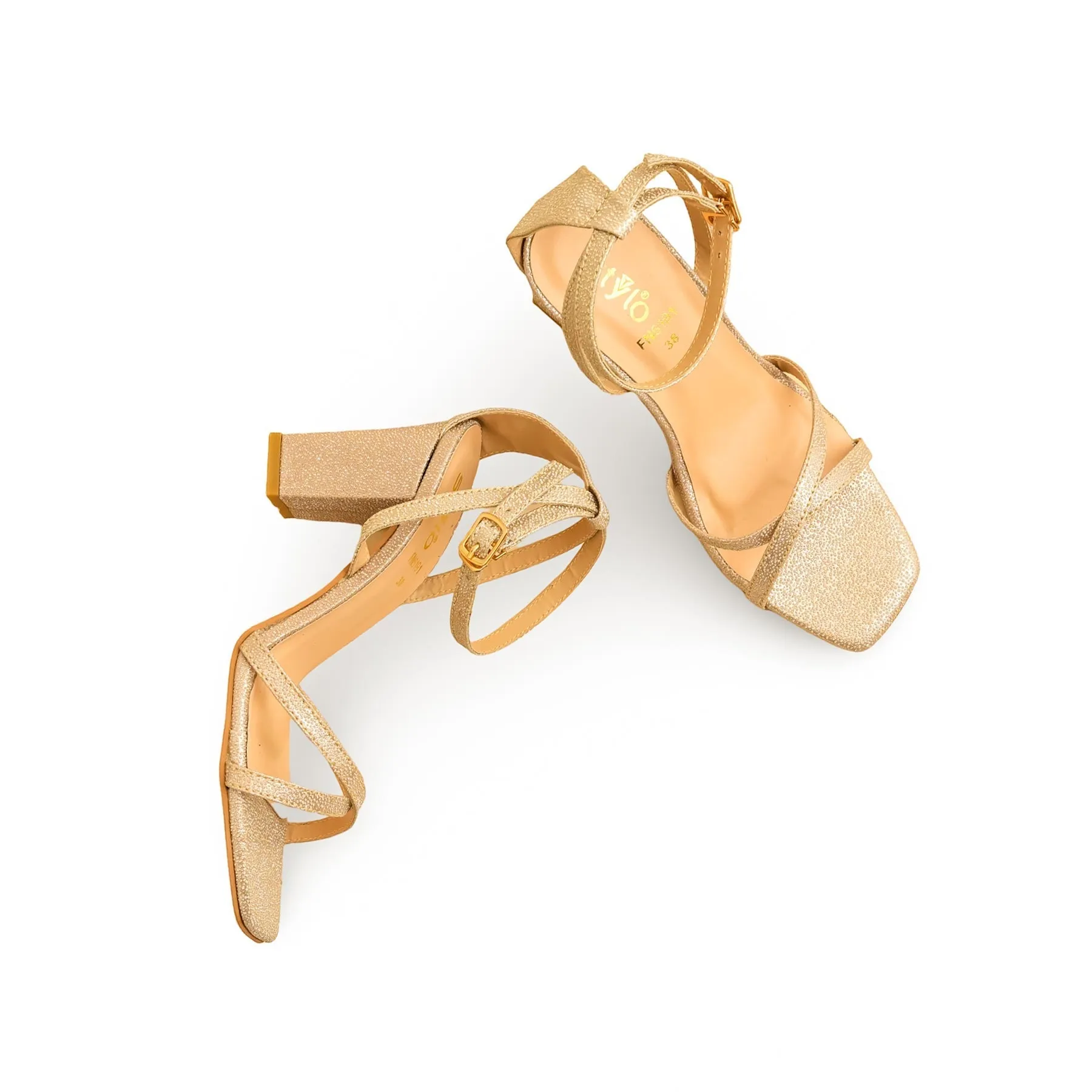 Smart Boots Golden Fancy Women Sandal FN6191