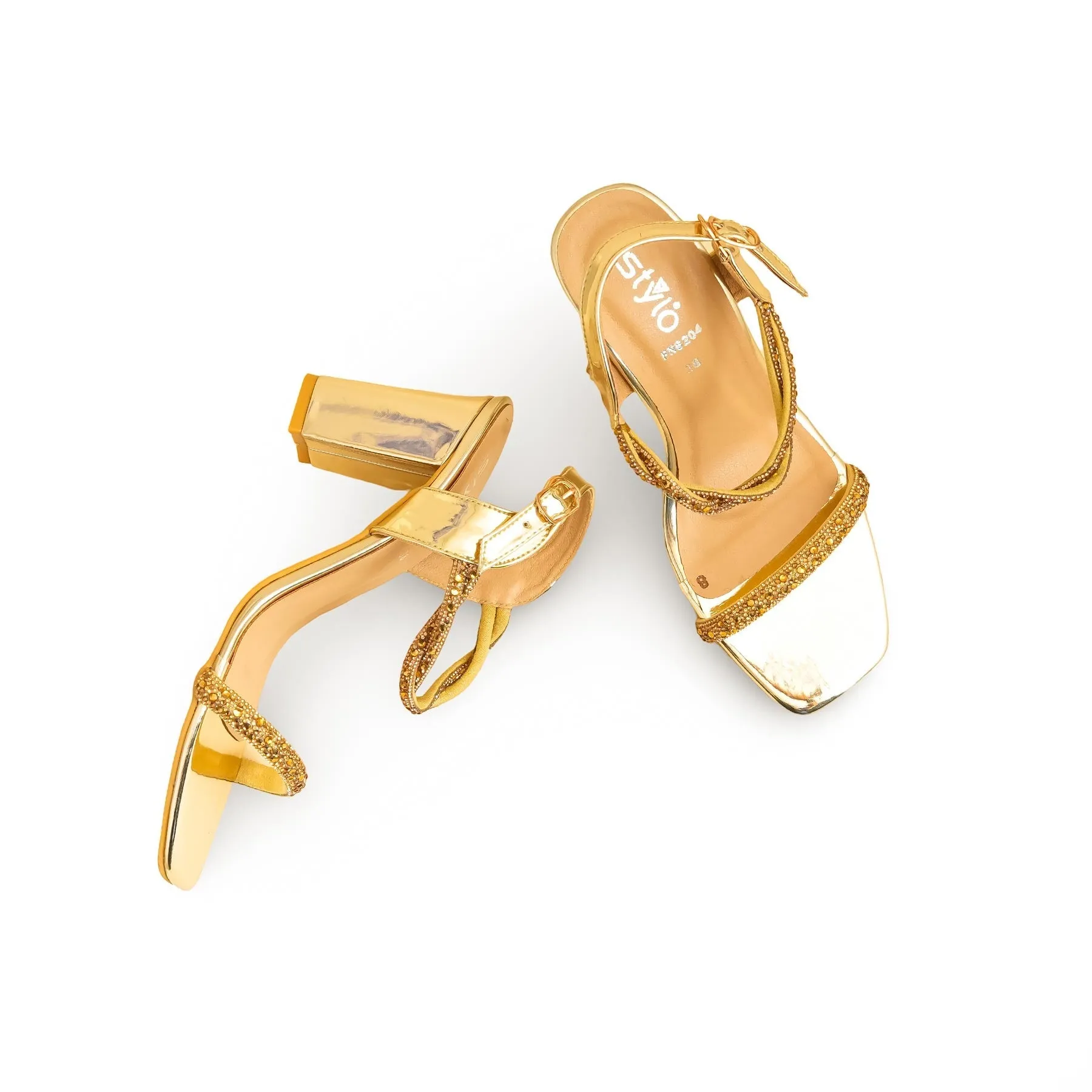 Golden Fancy Women Sandal FN6204 charity event Korean Glow