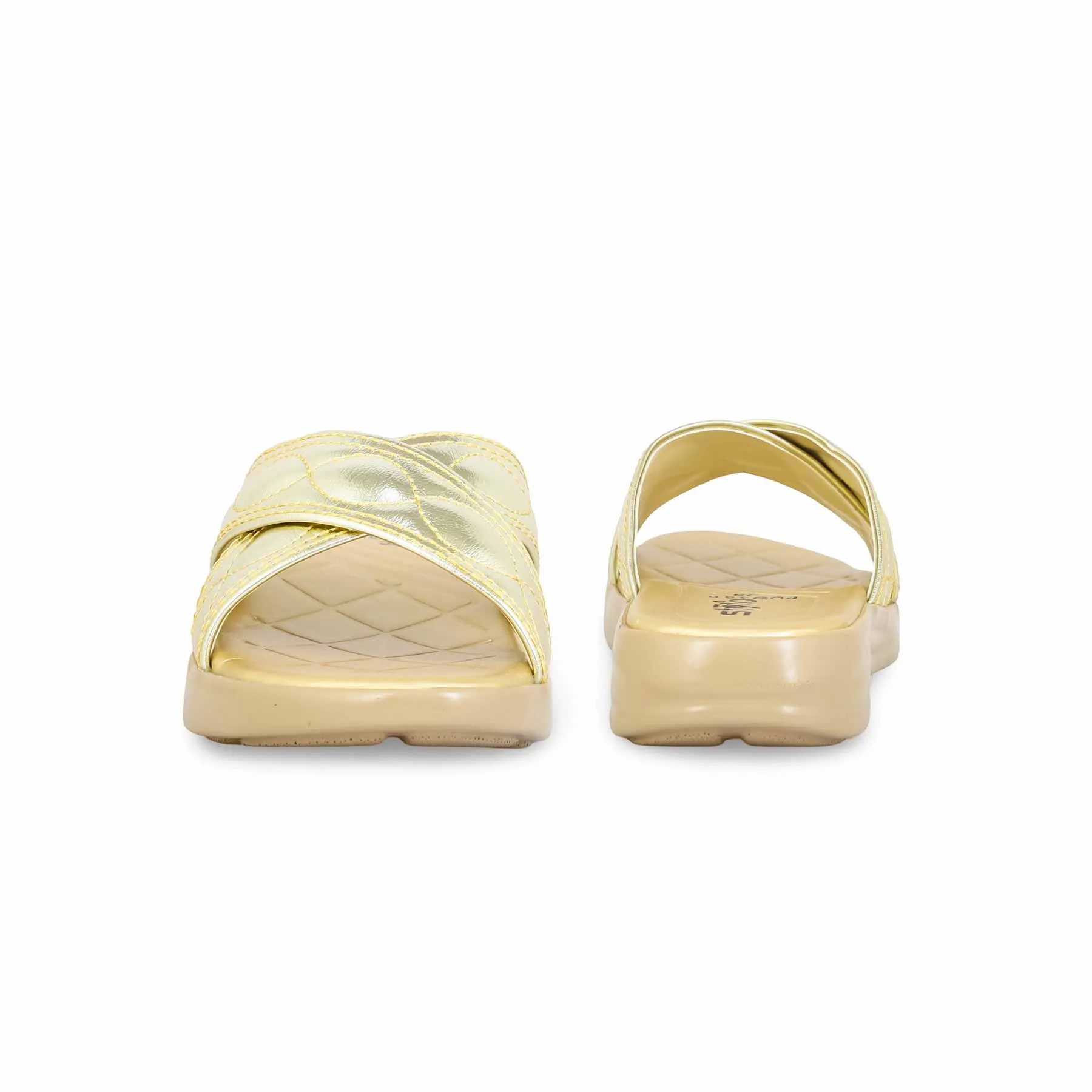 Golden Formal Slipper PU0486 Effortless Design