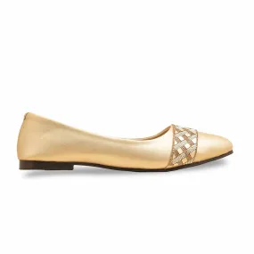 Style Trip Golden Pumps For Ladies WN1253