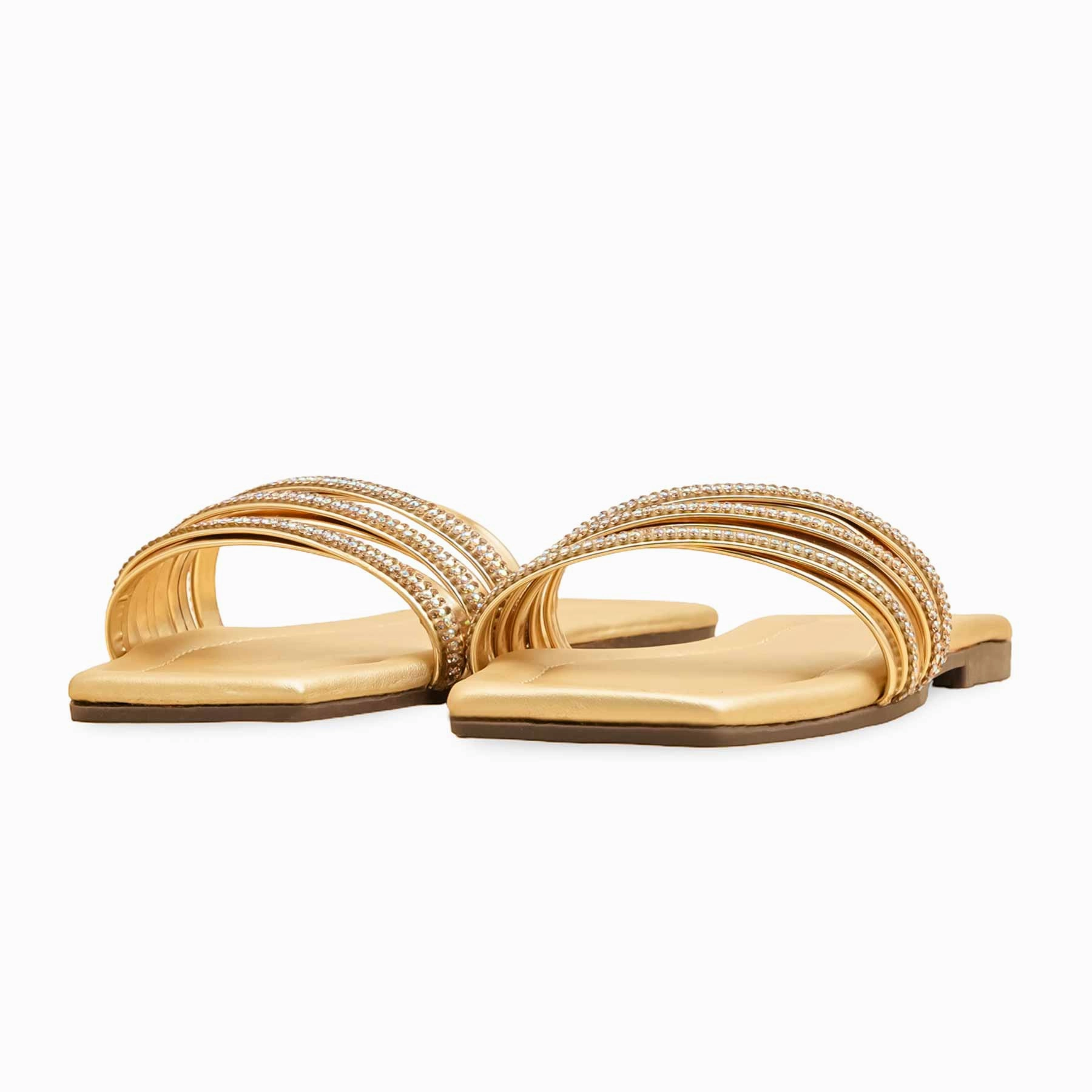 Art Glow Golden Casual Slipper For Women CL2109