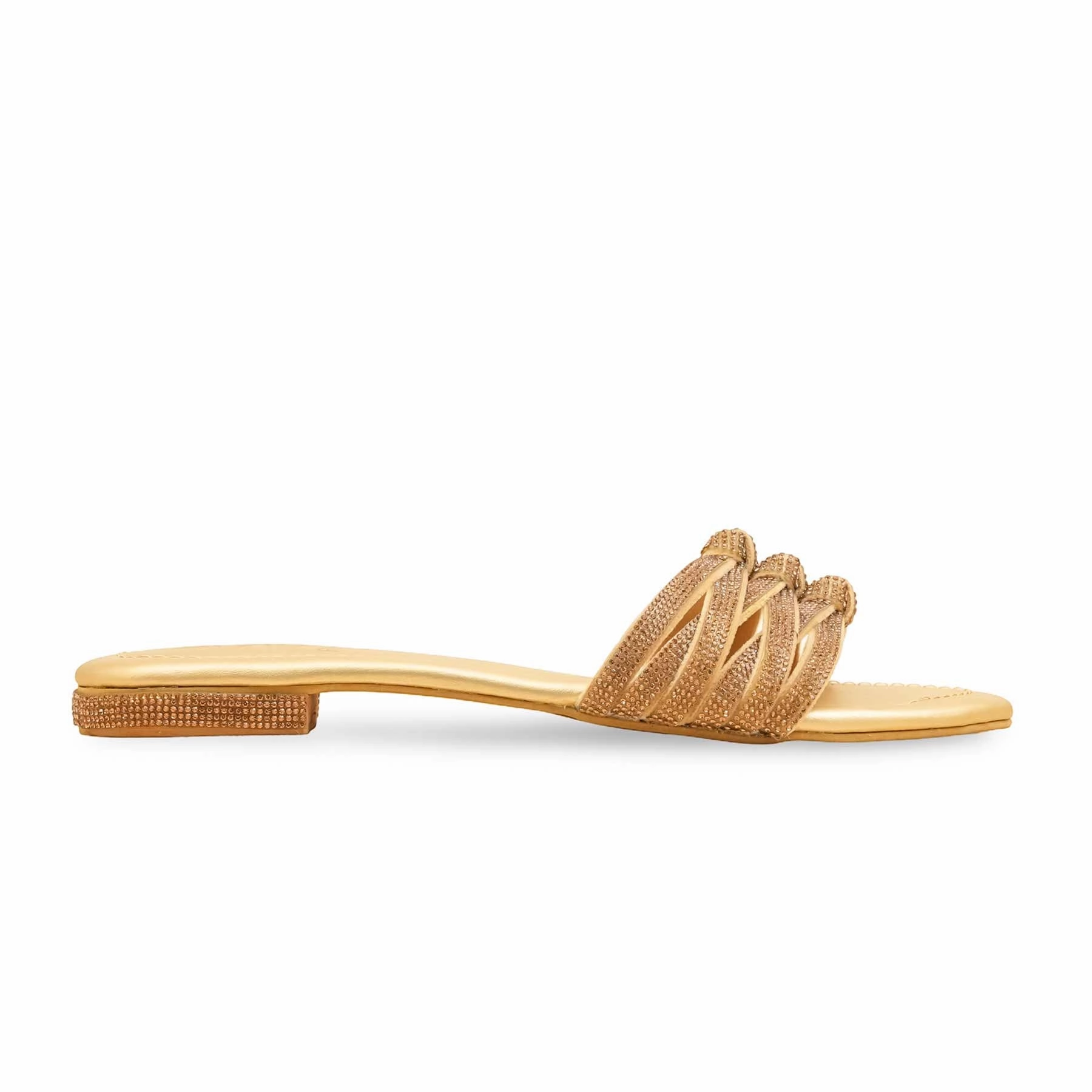 Golden Fancy Slipper For Women FN7990 Fashionable Fit Day-to-Day Wear