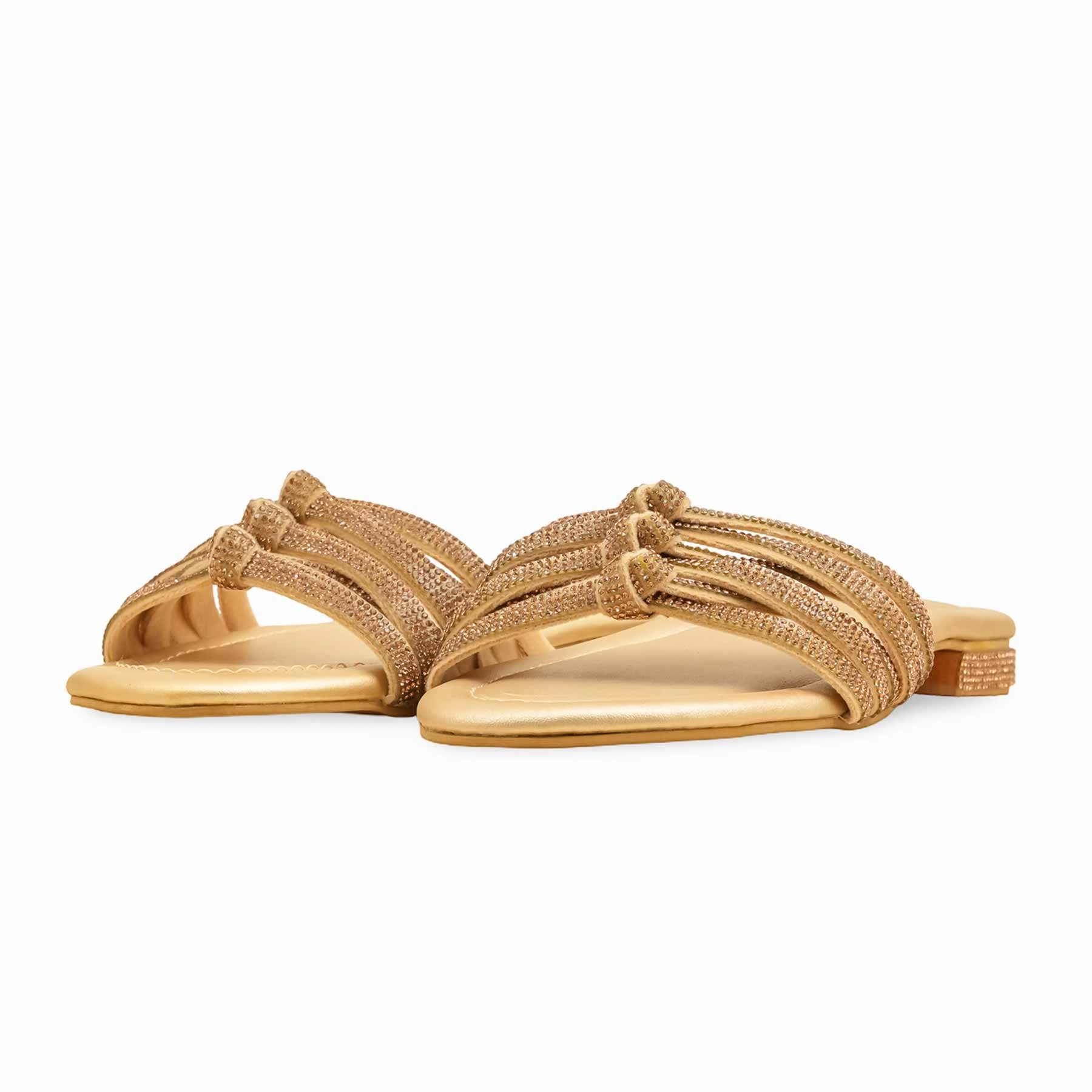 Sun View Kind Day Golden Fancy Slipper For Women FN7990