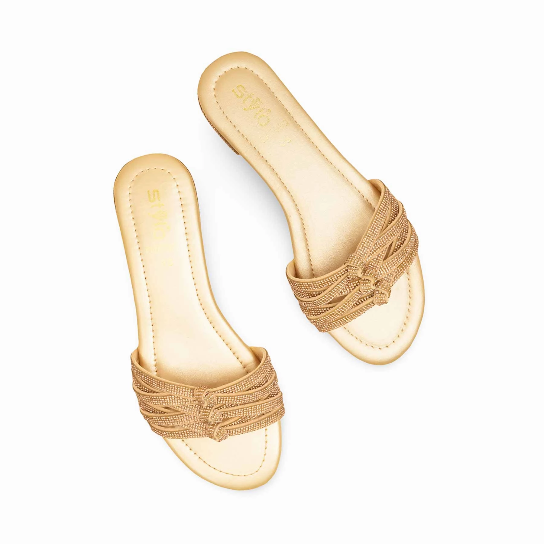 Golden Fancy Slipper For Women FN7990 Fit Glow Comfy Design