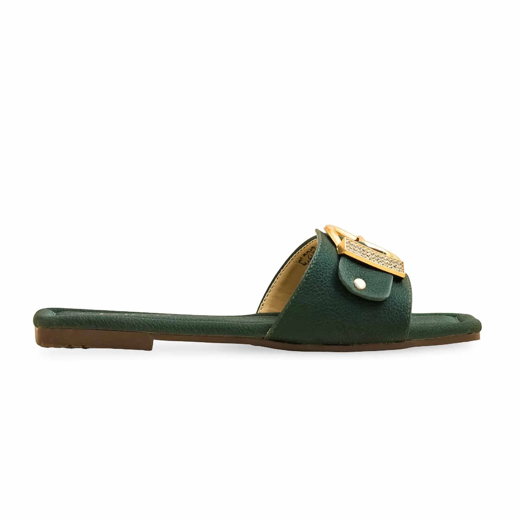 Green Casual Slipper CL2063 Boat Glow