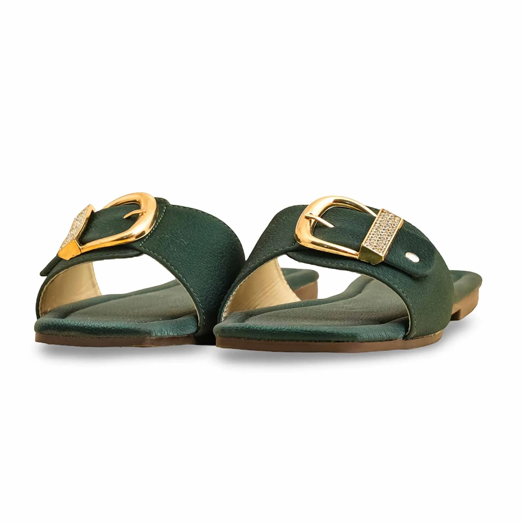 Trendy Cushion Green Casual Slipper CL2063
