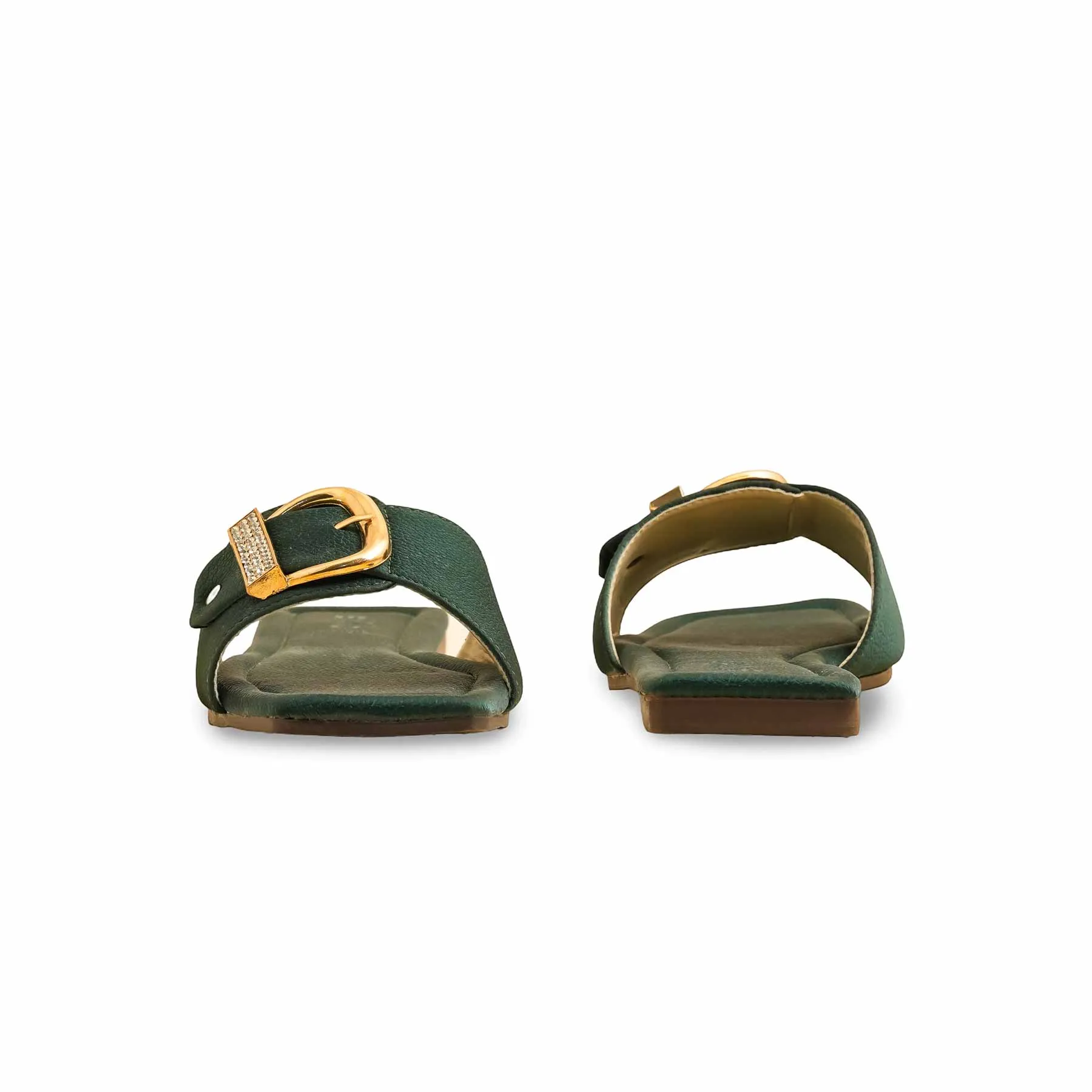 Perfect Support Adjustable Green Casual Slipper CL2063