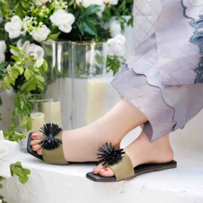 Green Casual Slipper For Ladies CL2064 Fish Dock Airy Walk