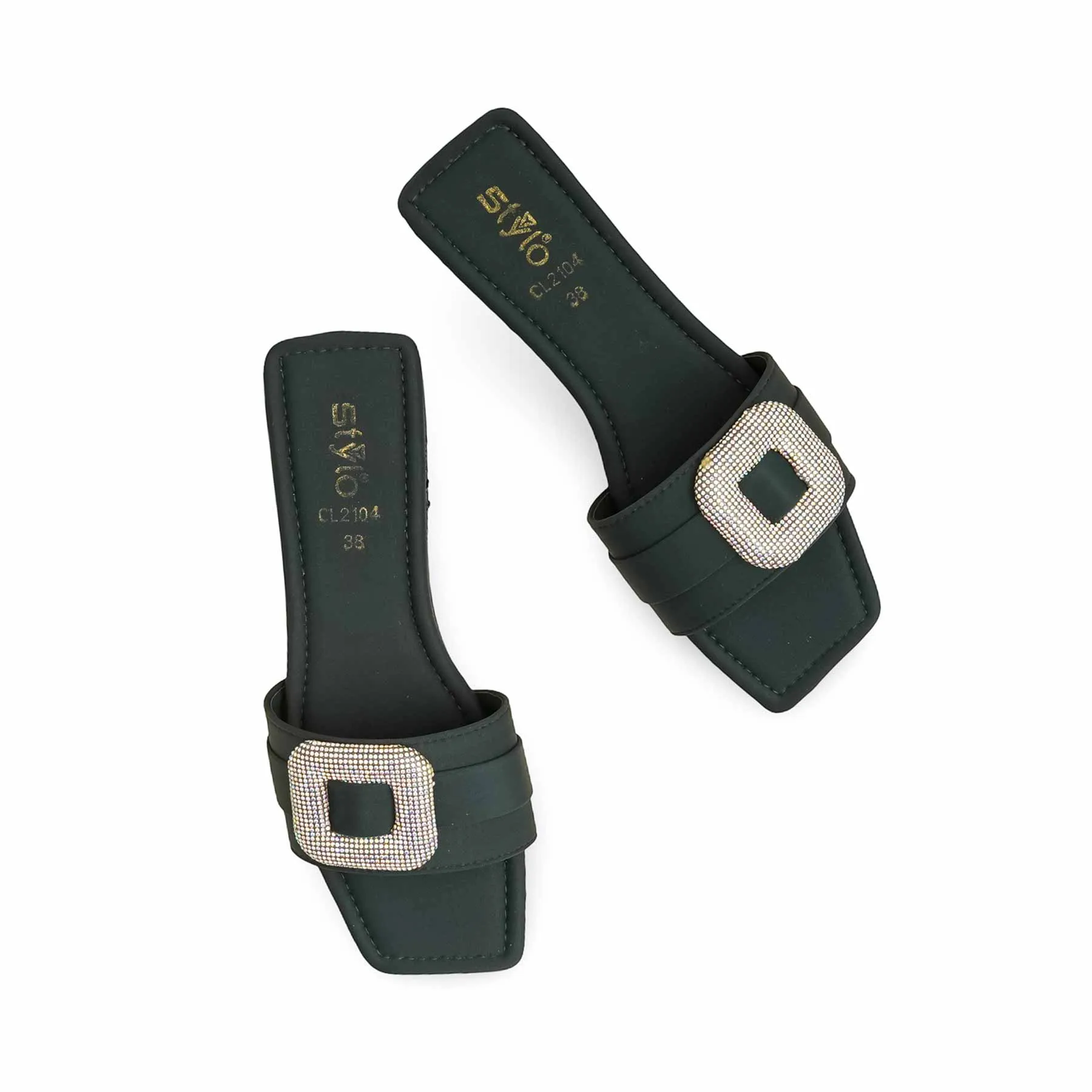 Walkable Shoes Trail Glow Green Casual Women Slipper CL2104