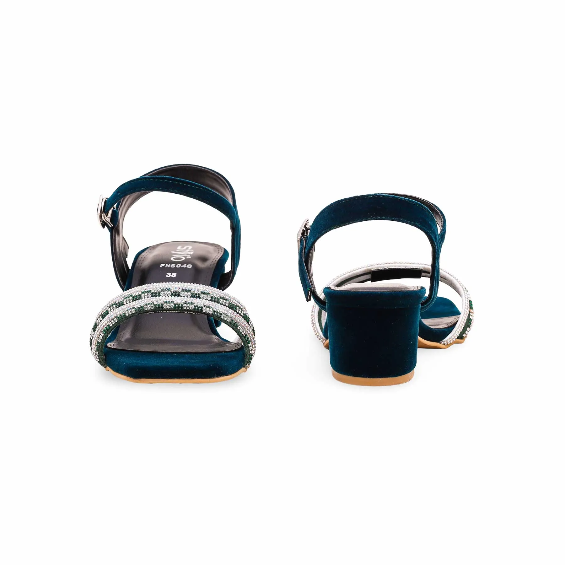 Green Fancy Sandal FN6046 Bold Statement