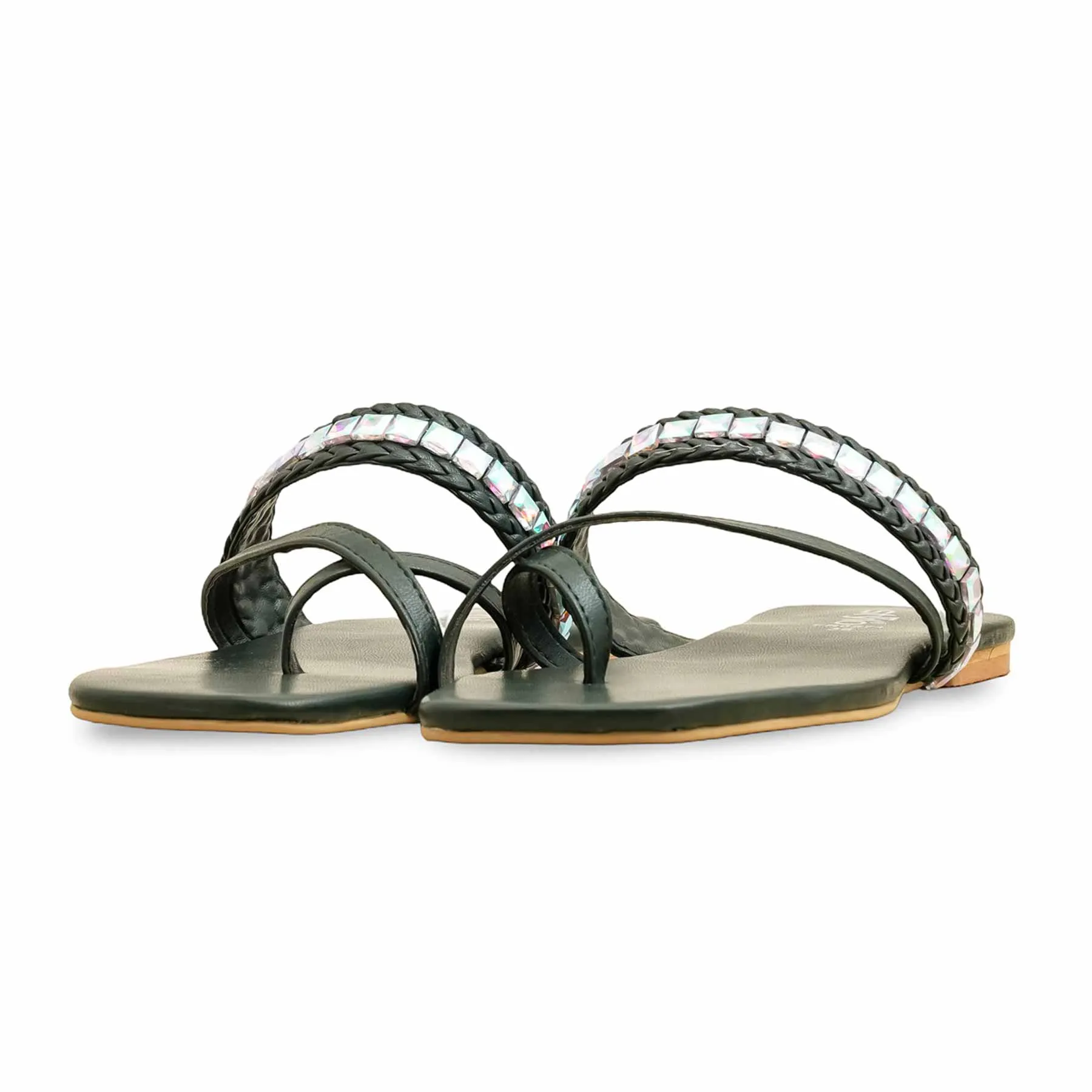 Relaxing Shoes Green Formal Chappal FR0571