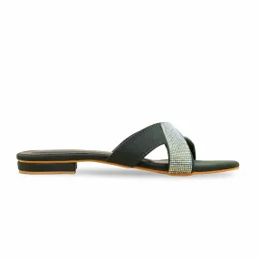Outdoor Easy Comfort Soles Green Formal Slipper FR8397
