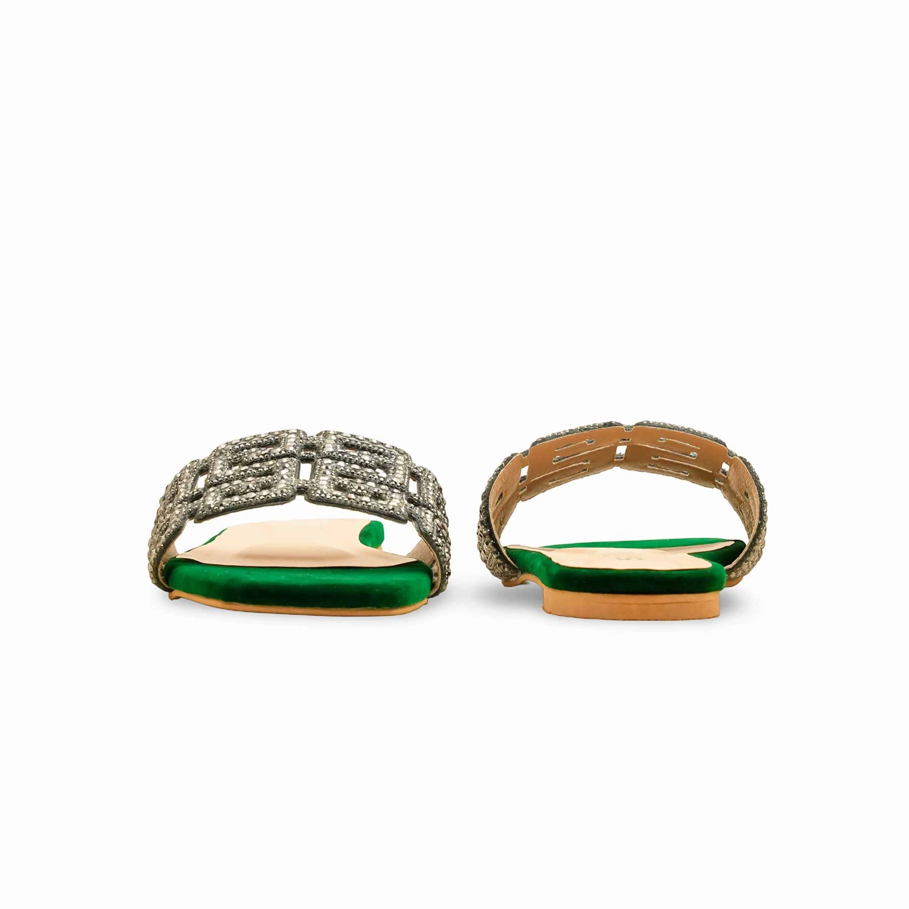 Green Fancy Slipper For Women FN8040 Shop Tour