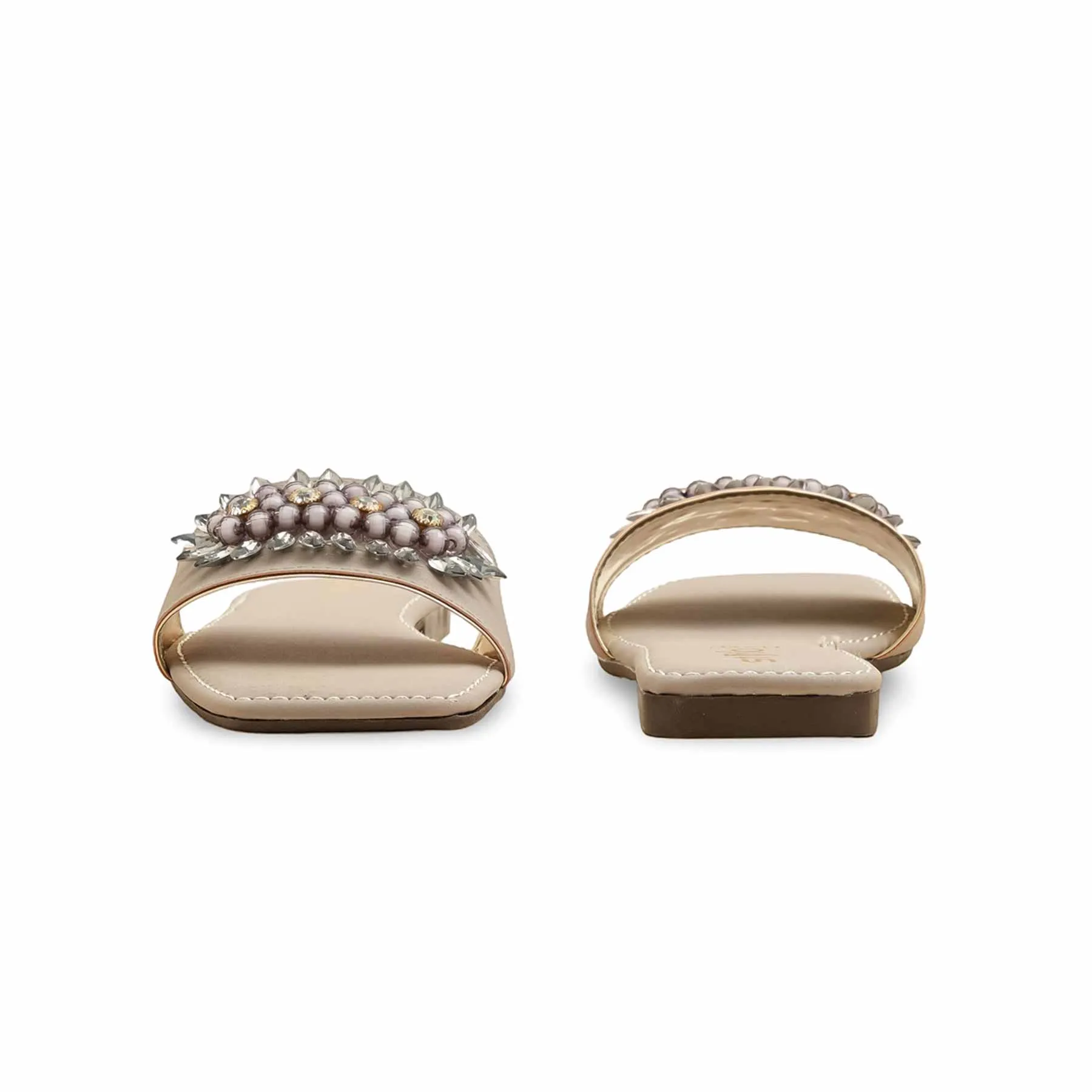 color block Grey Casual Slipper CL2132