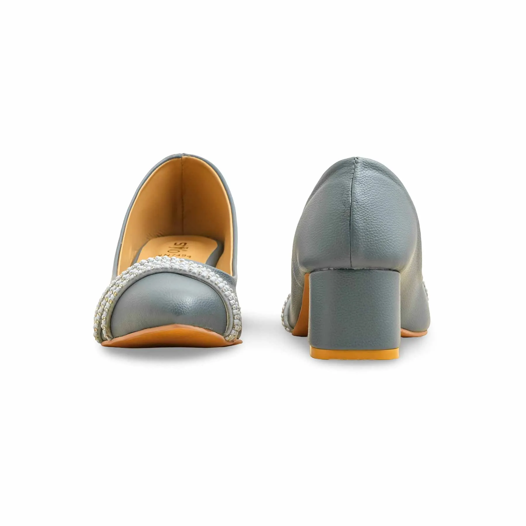 Night Glamour Grey Court Shoes For Women WN7494