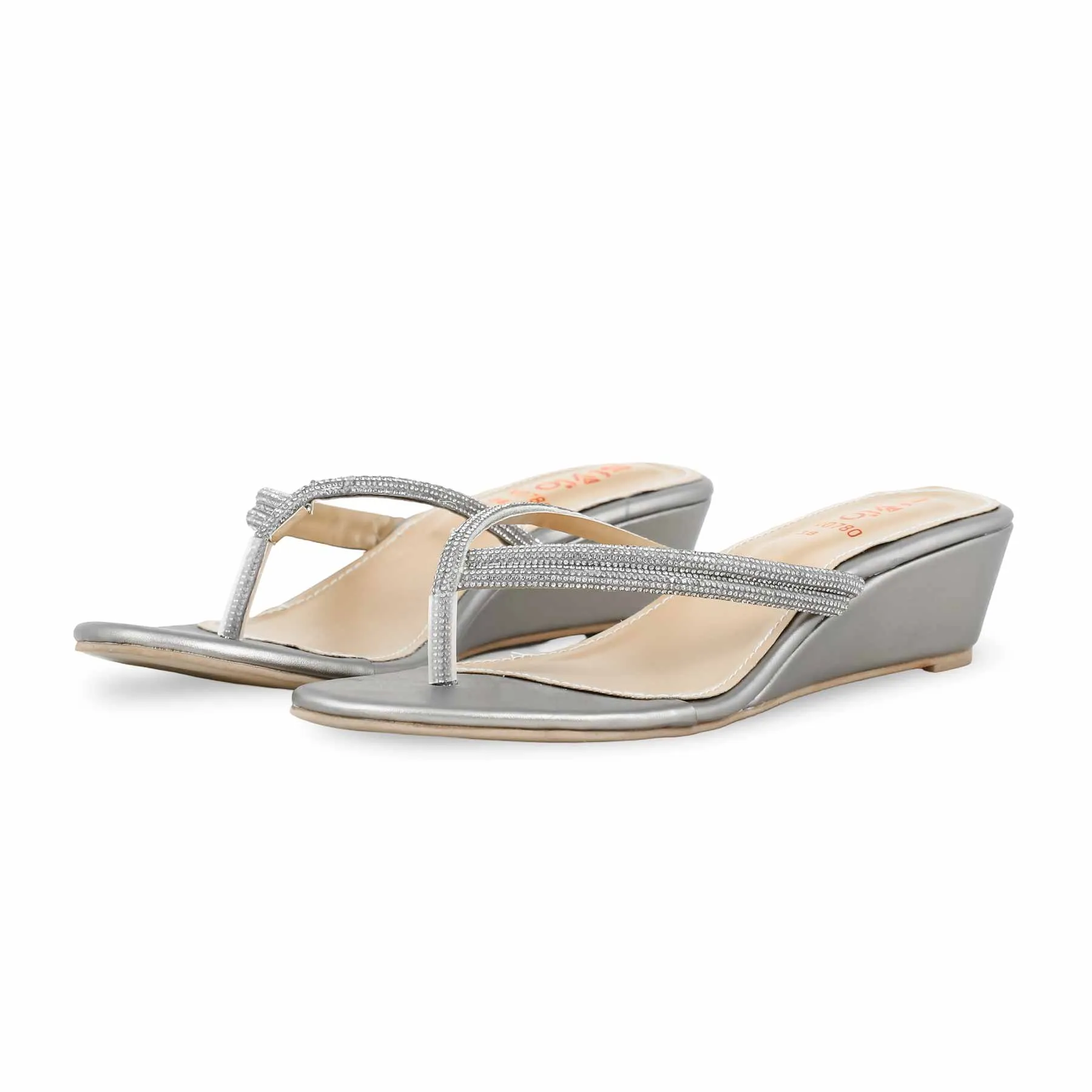 Grey Fancy Chappal FN0780 Night Shine