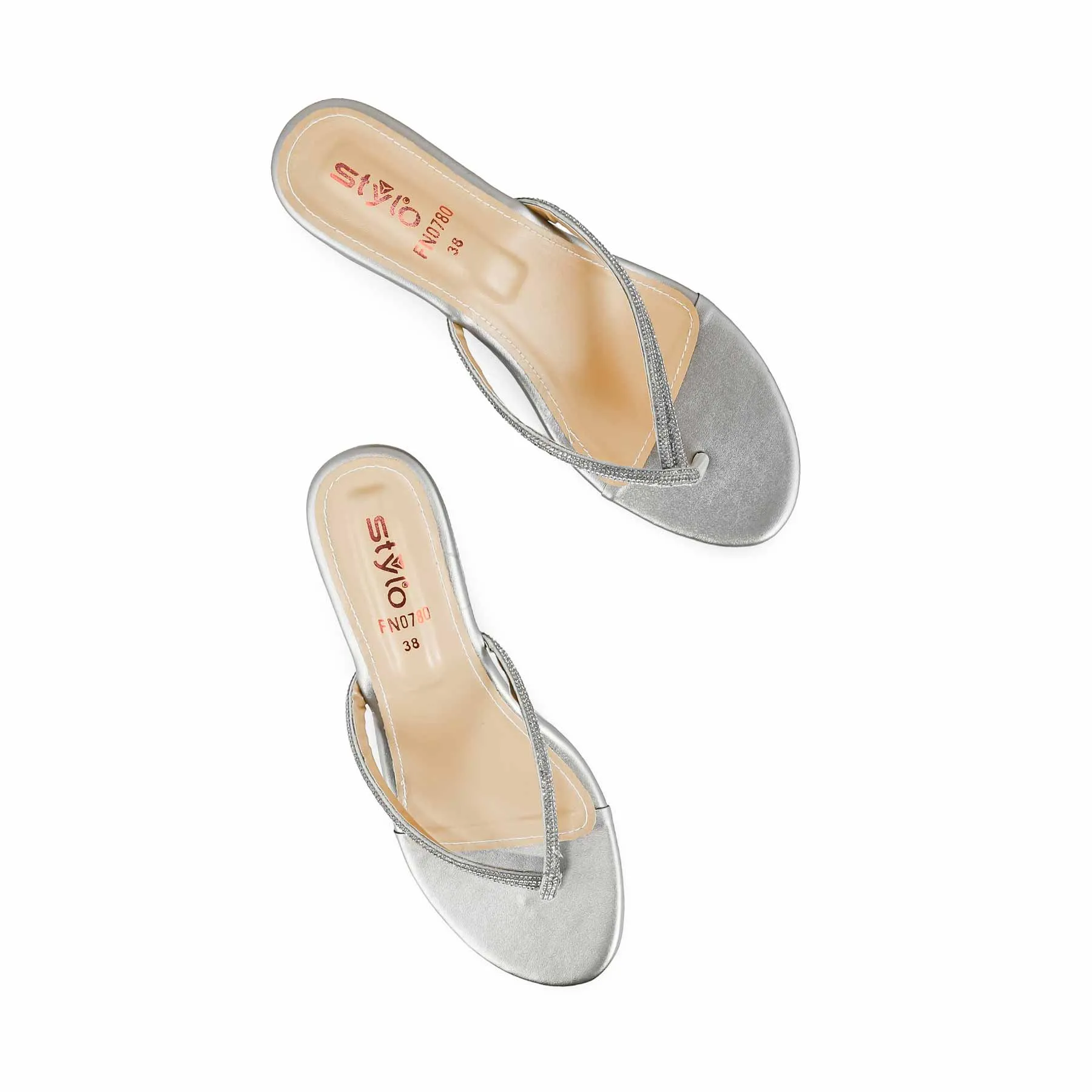 Paris Vibe Occasion Footwear Grey Fancy Chappal FN0780