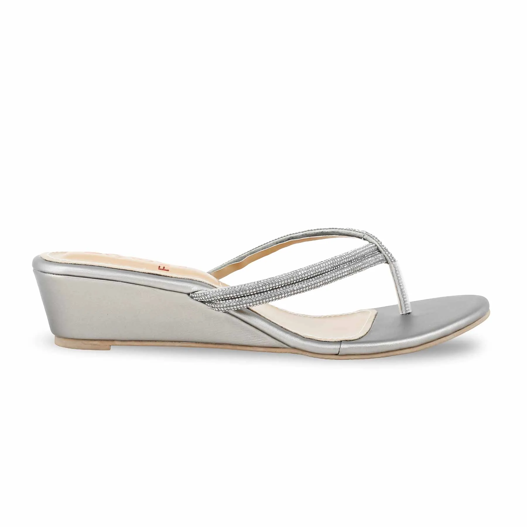 Grey Fancy Chappal FN0780 Milan Edge