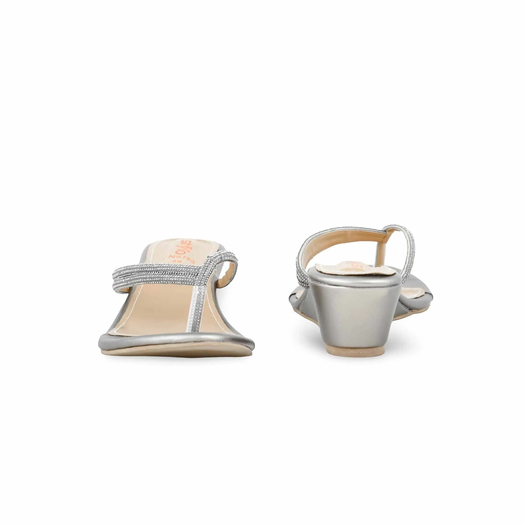 Grey Fancy Chappal FN0780 Chic Sandals Power Spark