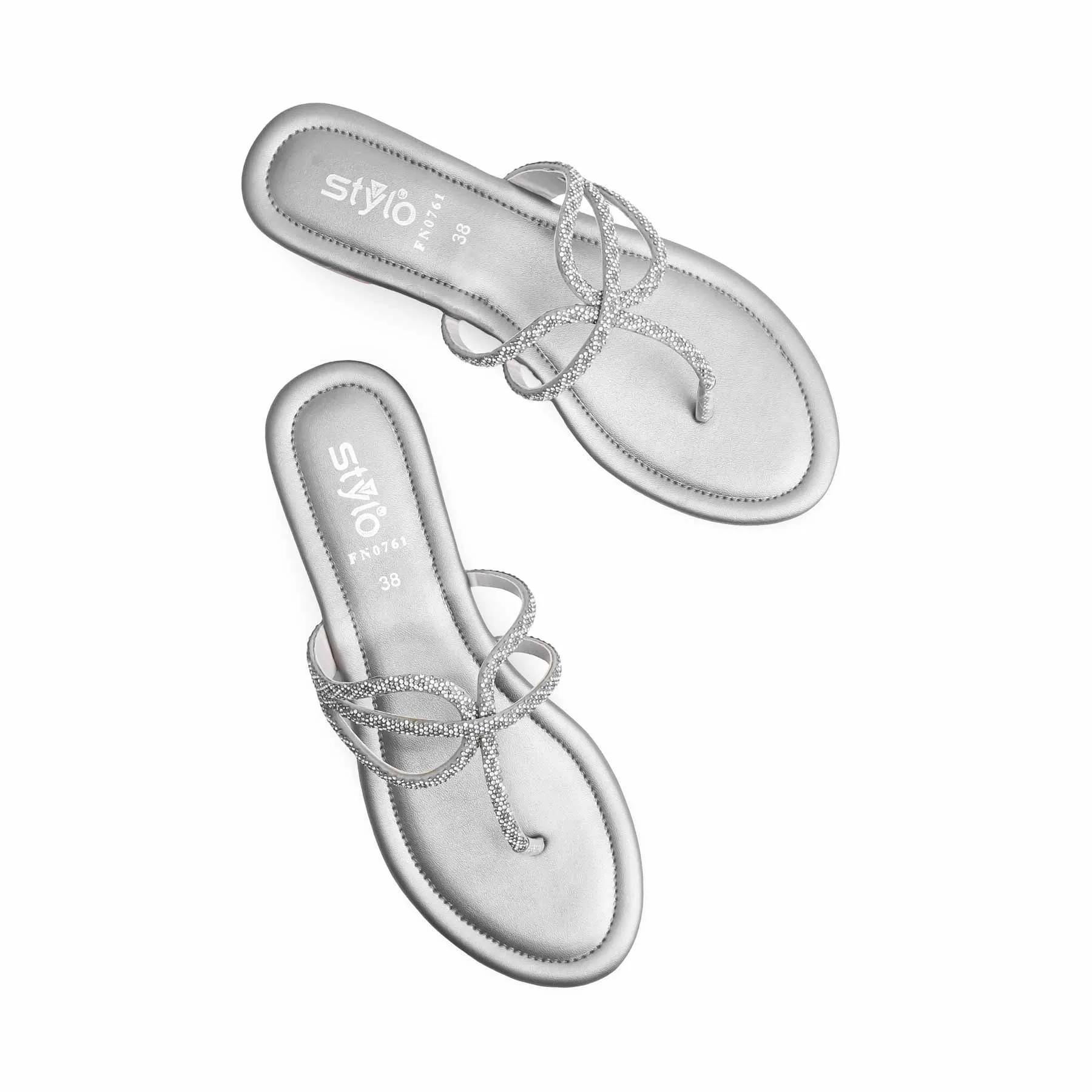 Grey Fancy Women Chappal FN0761 Event Light